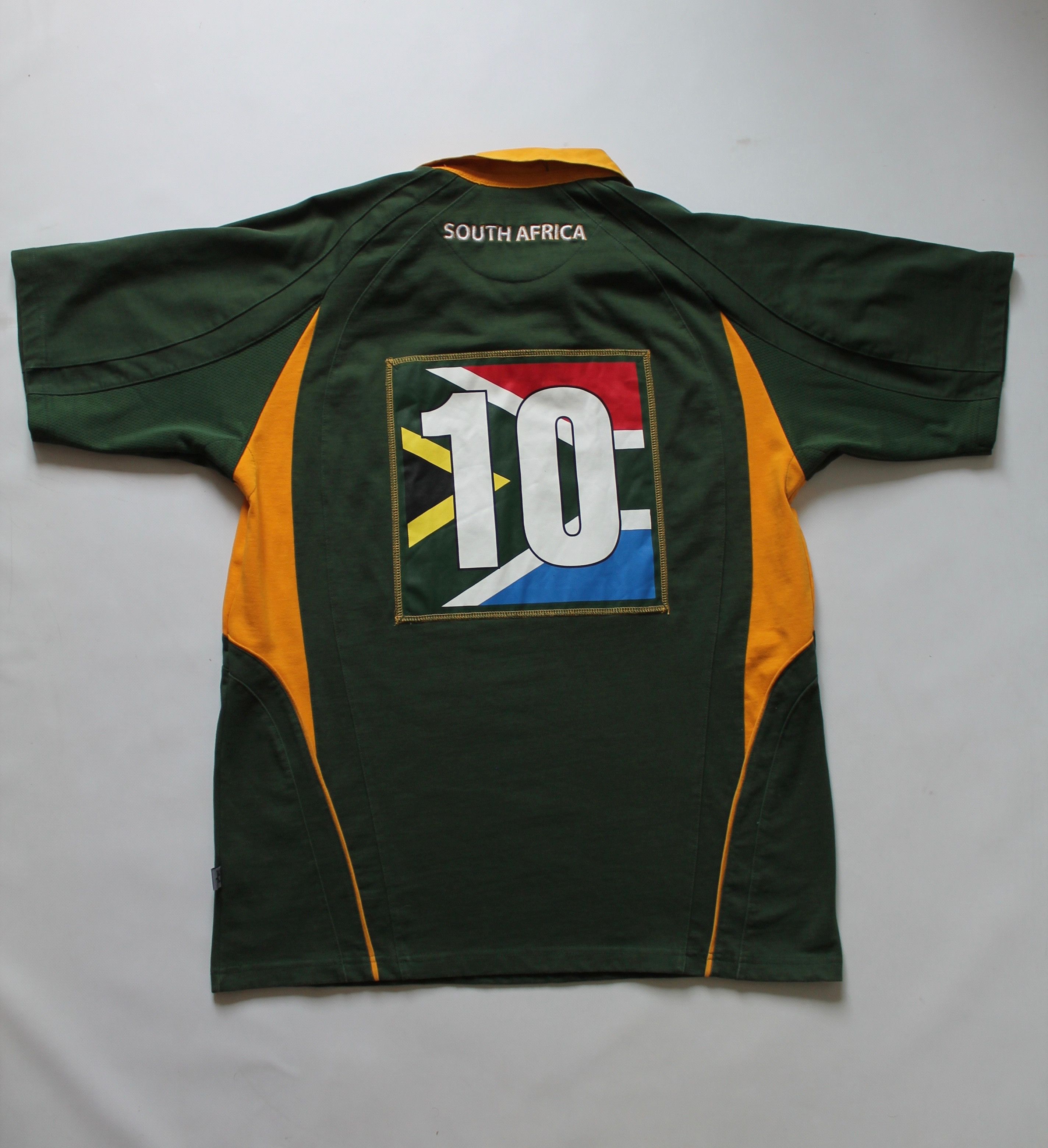 Vintage South Africa Rugby Shirt Kukri Short Sleeve green Size US XL / EU 56 / 4 - 16 Thumbnail