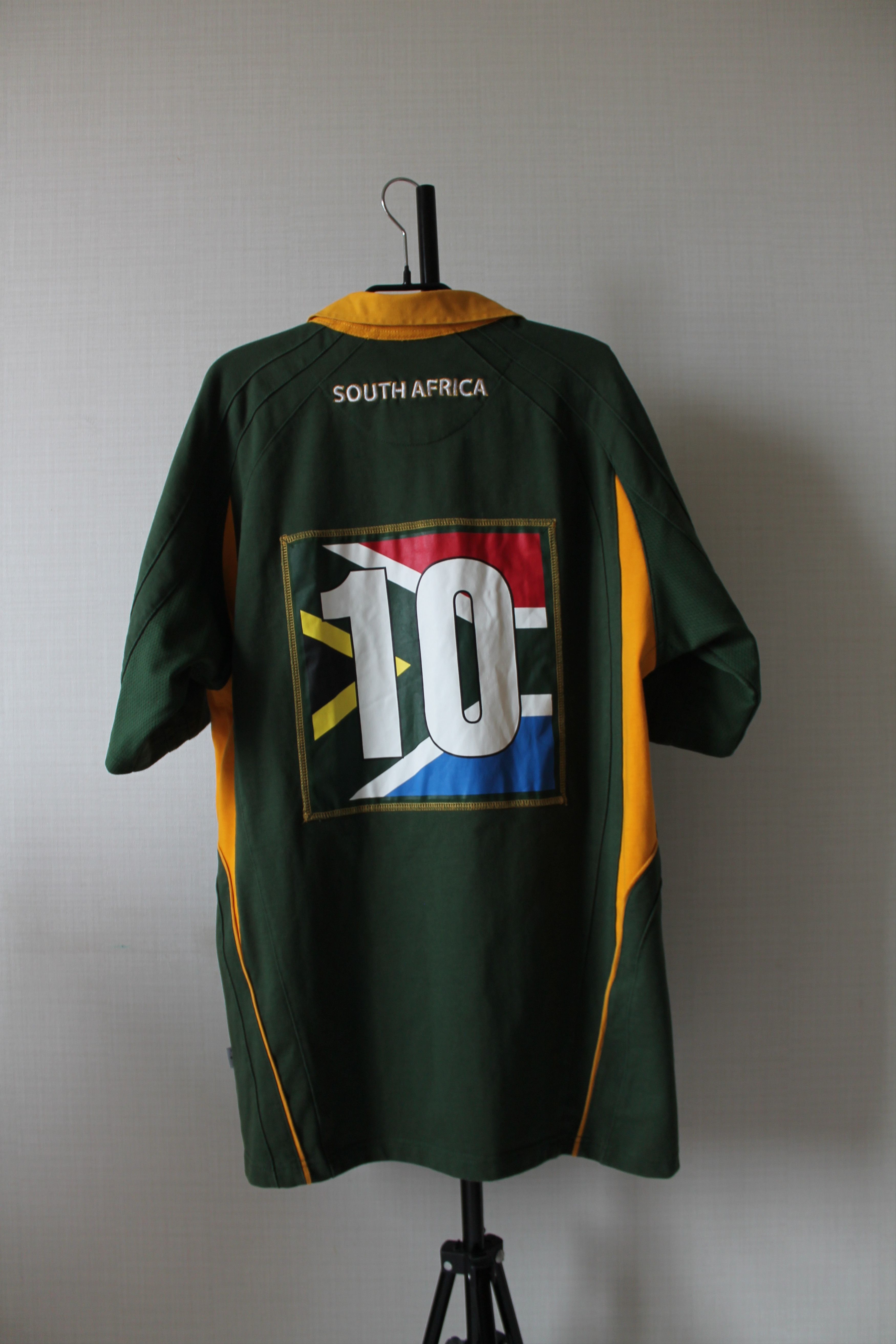 Vintage South Africa Rugby Shirt Kukri Short Sleeve green Size US XL / EU 56 / 4 - 11 Thumbnail