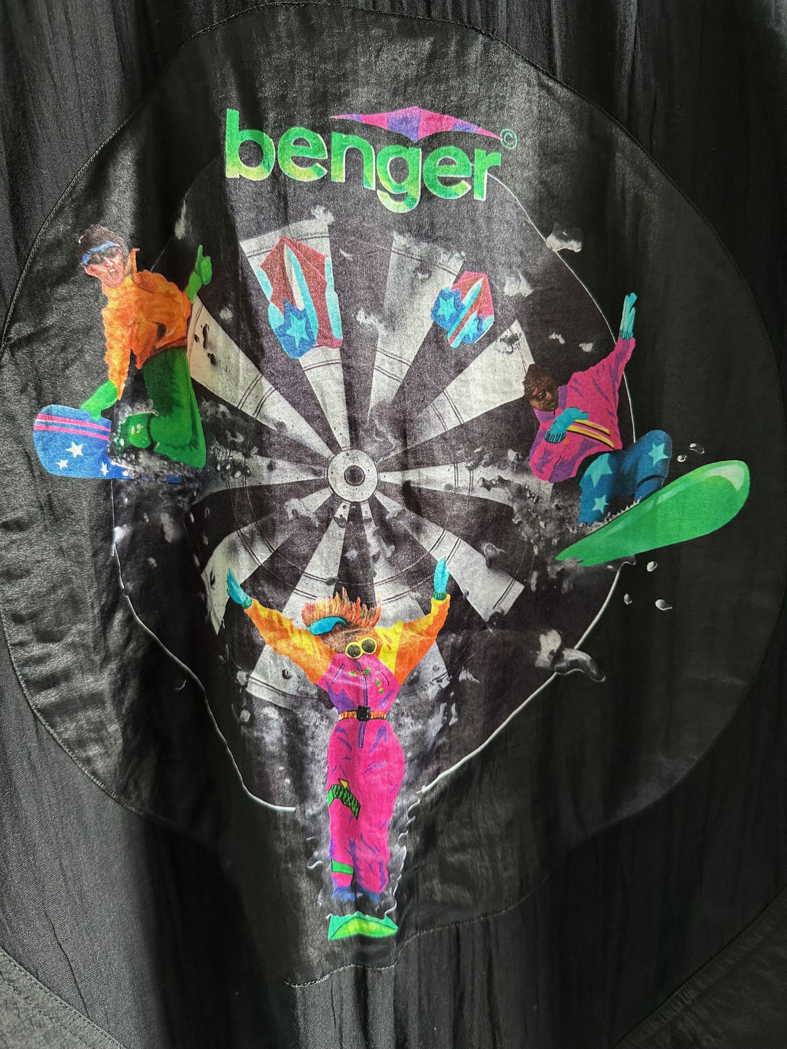 Vintage 80's - 90's BENGER vintage ski snowboarding sweatshirt black Size US XL / EU 56 / 4 - 9 Thumbnail