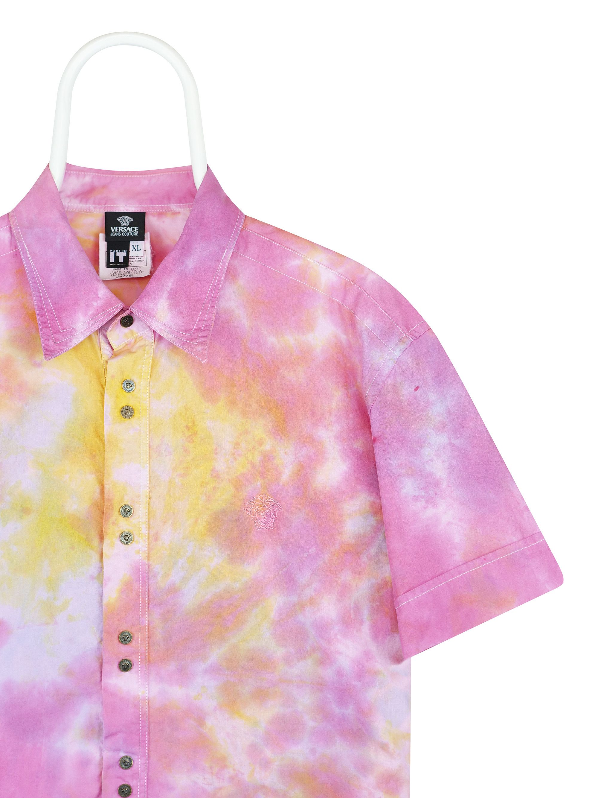 Versace Versace color dye custome shirt Size US XL / EU 56 / 4 - 1 Thumbnail