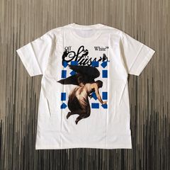 Stussy X Virgil Abloh Off-White T-Shirt Skate Surf NWOT Medium