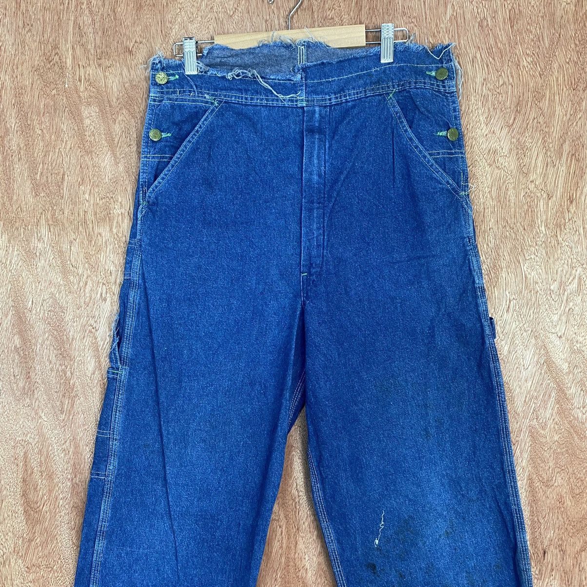 Oshkosh OshKosh distressed Denim painter half overall Pants #c801 Size US 30 / EU 46 - 2 Thumbnail
