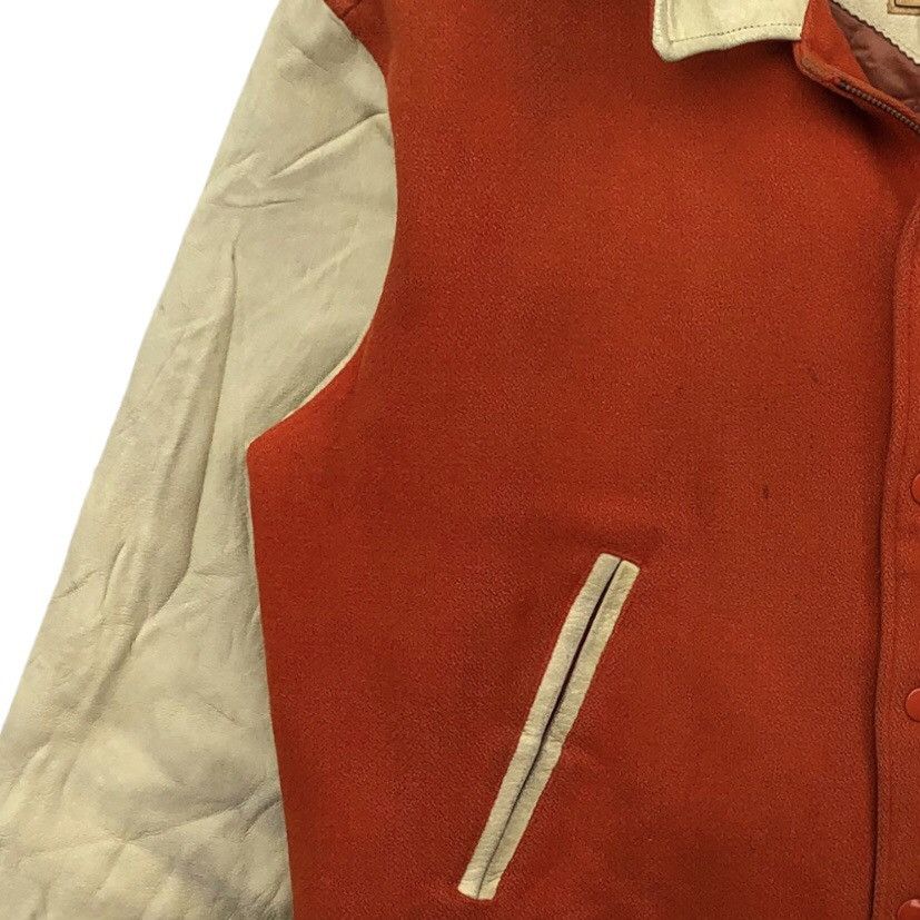 Vintage Vintage Scene World Union Wool Leather Jacket Size US L / EU 52-54 / 3 - 9 Thumbnail