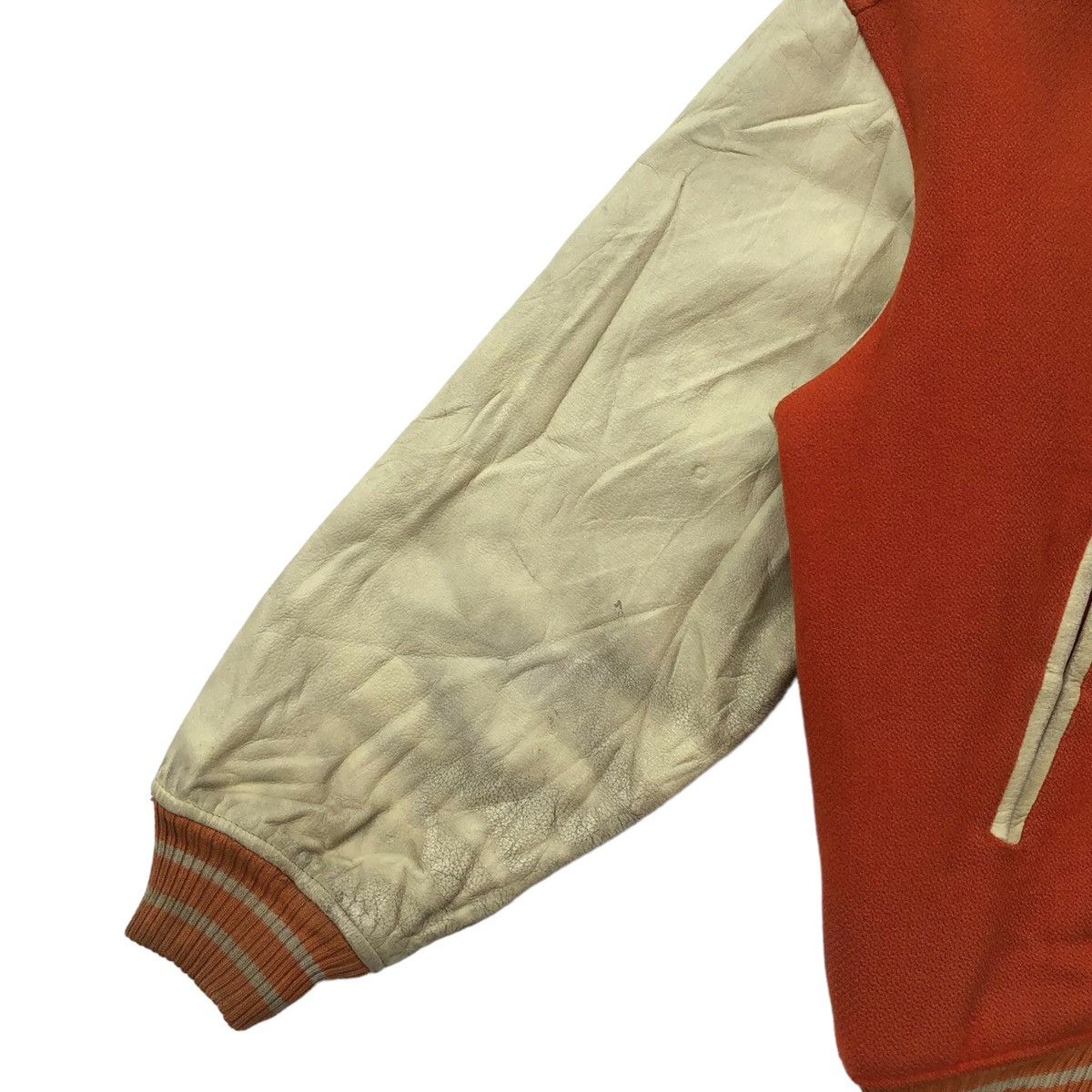 Vintage Vintage Scene World Union Wool Leather Jacket Size US L / EU 52-54 / 3 - 11 Thumbnail