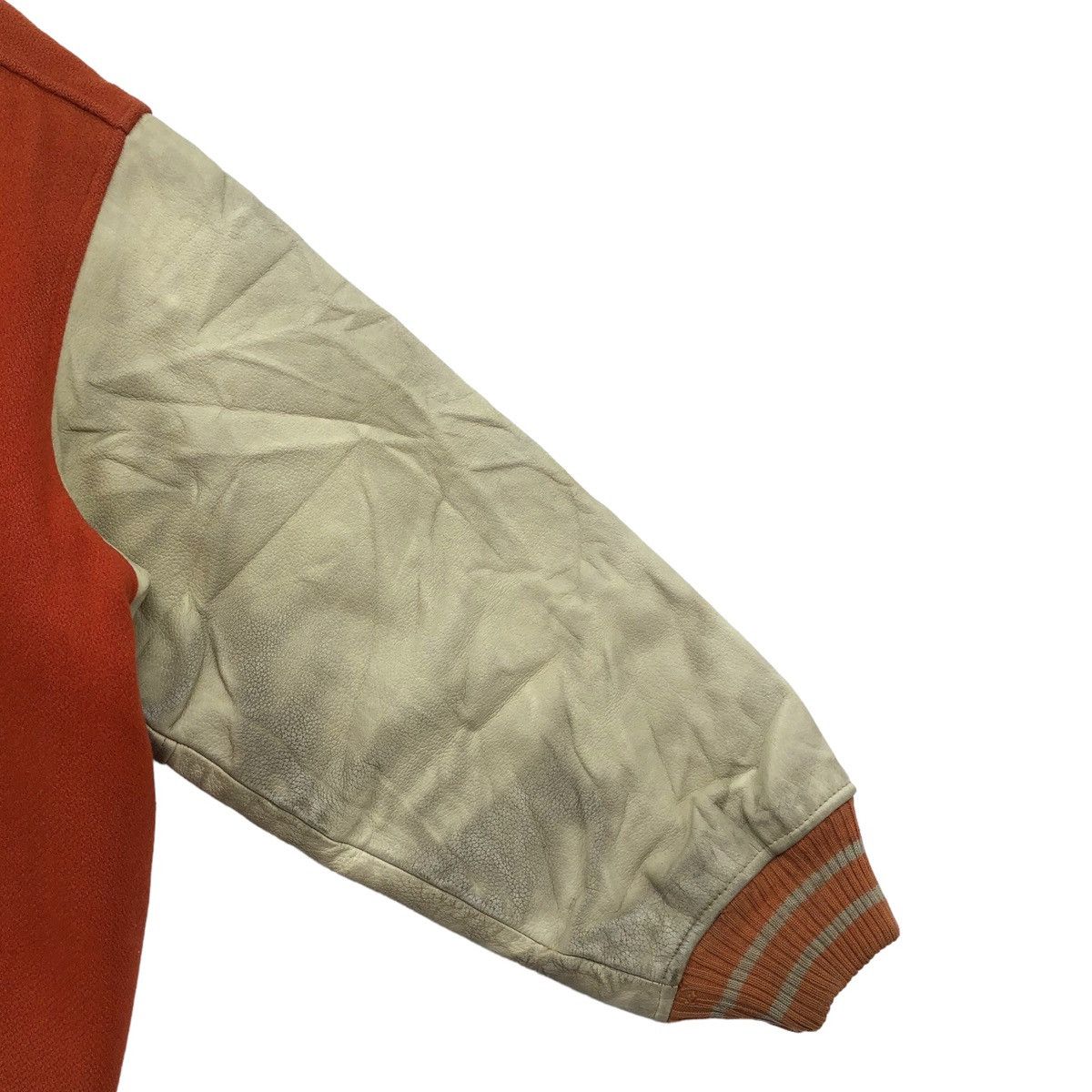 Vintage Vintage Scene World Union Wool Leather Jacket Size US L / EU 52-54 / 3 - 10 Thumbnail