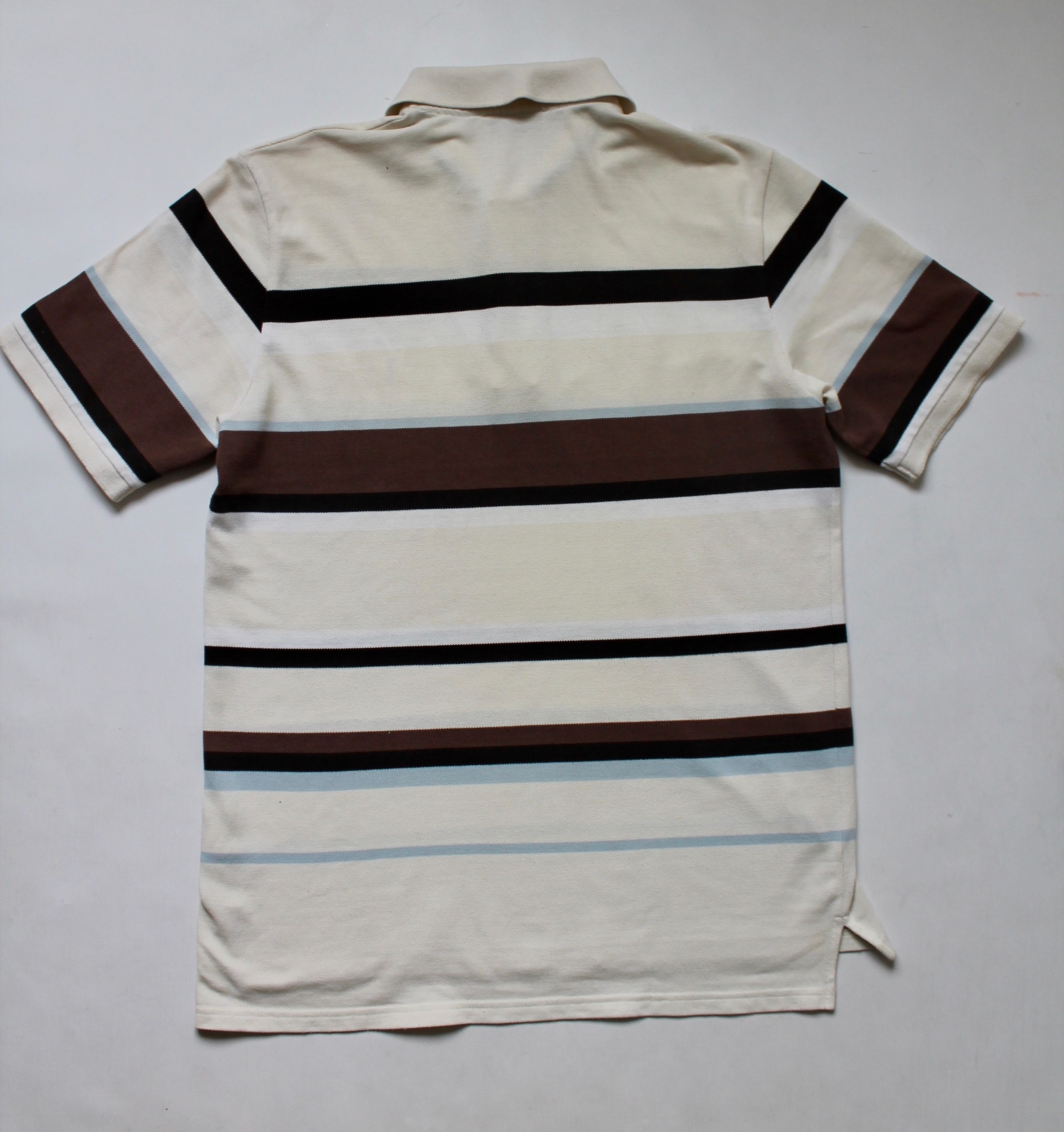 Vintage YSL Yves Saint Laurent Striped Polo Shirt Size US L / EU 52-54 / 3 - 14 Thumbnail
