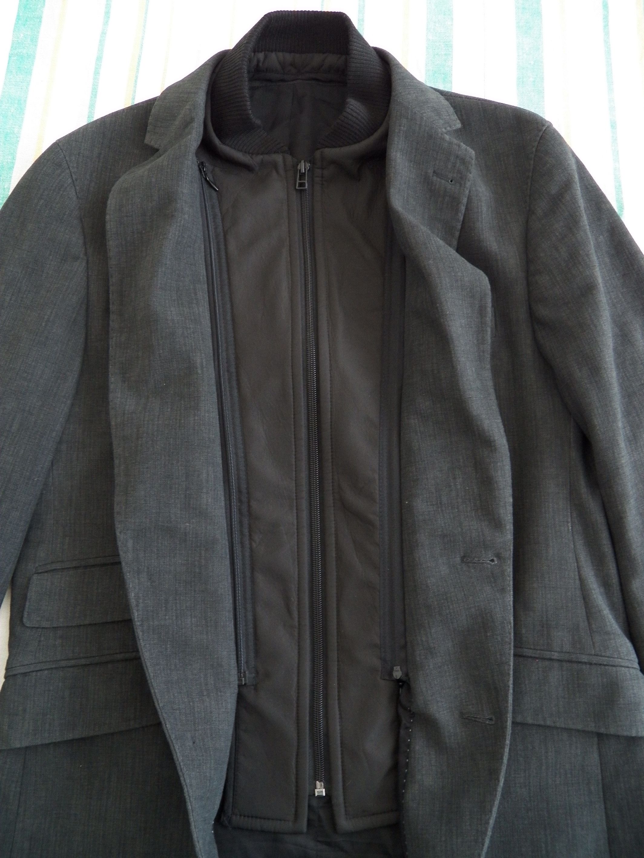 Vintage J.Philipp MENS JACKET SPORTCOAT blazer Zip Insert Belara Size 38R - 9 Thumbnail
