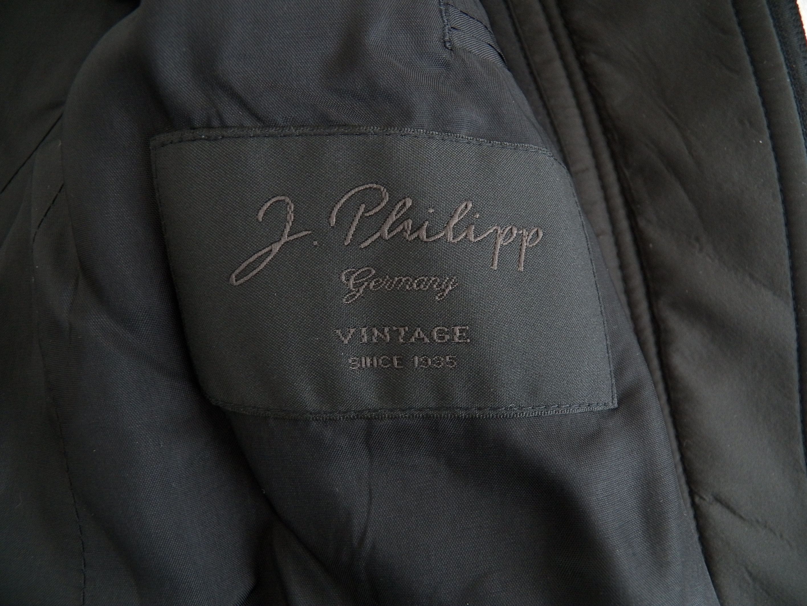 Vintage J.Philipp MENS JACKET SPORTCOAT blazer Zip Insert Belara Size 38R - 4 Thumbnail