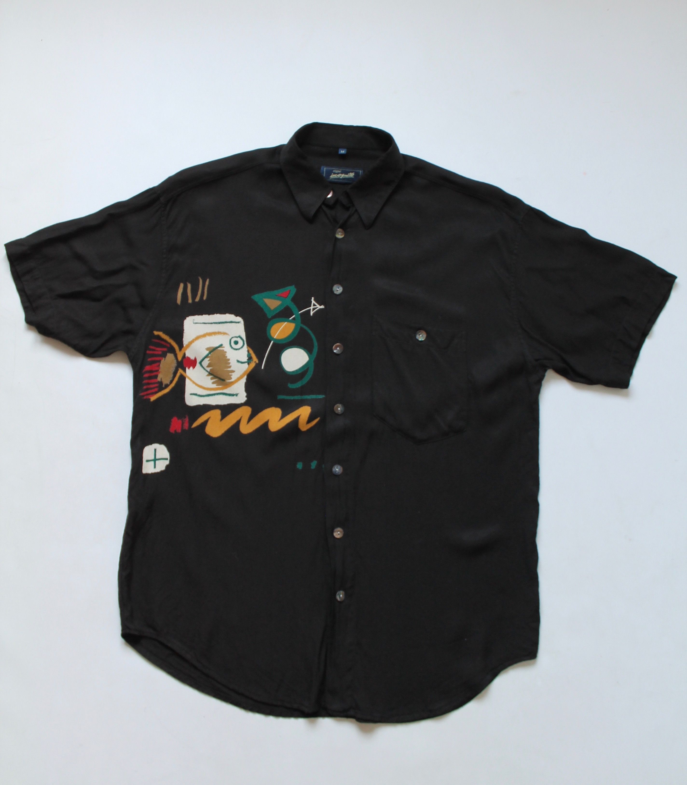 Other vintage art print shirt shorts sleeve fish Size US M / EU 48-50 / 2 - 1 Thumbnail