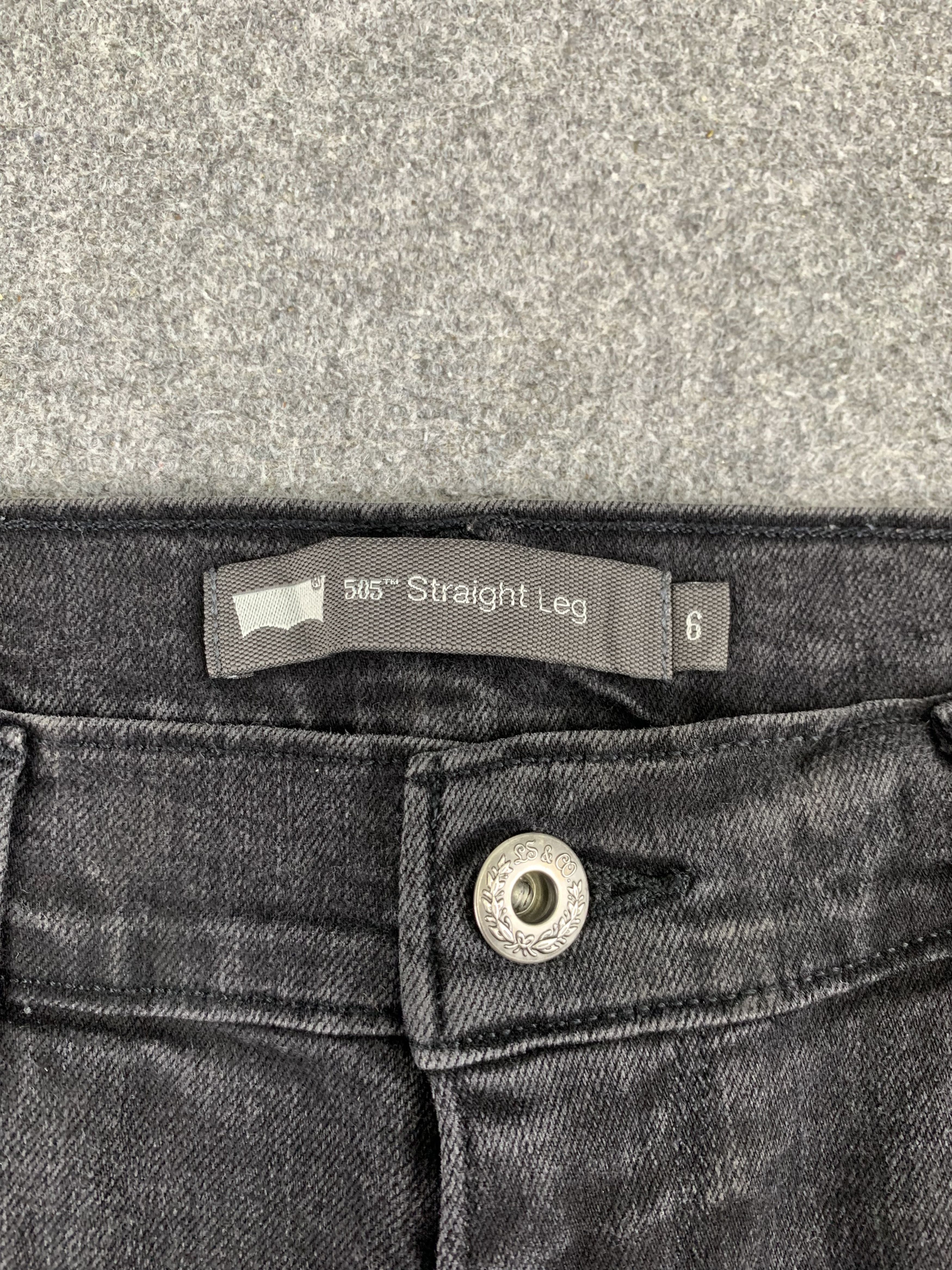 Levi's Vintage Levis 505 Faded Black Jeans DP1863 Size US 30 / EU 46 - 4 Thumbnail