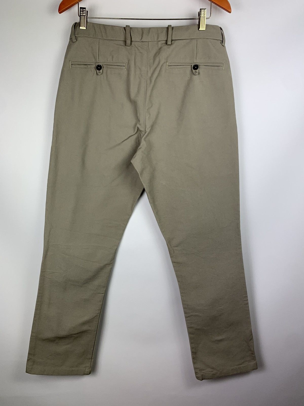 image of Gustin California Heavy Cotton Straight Fit Washed Chino in Beige, Men's (Size 33)