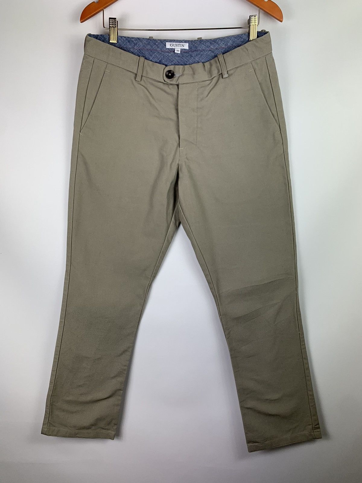 Gustin Gustin California Heavy cotton straight fit washed chino Size US 33 - 6 Thumbnail