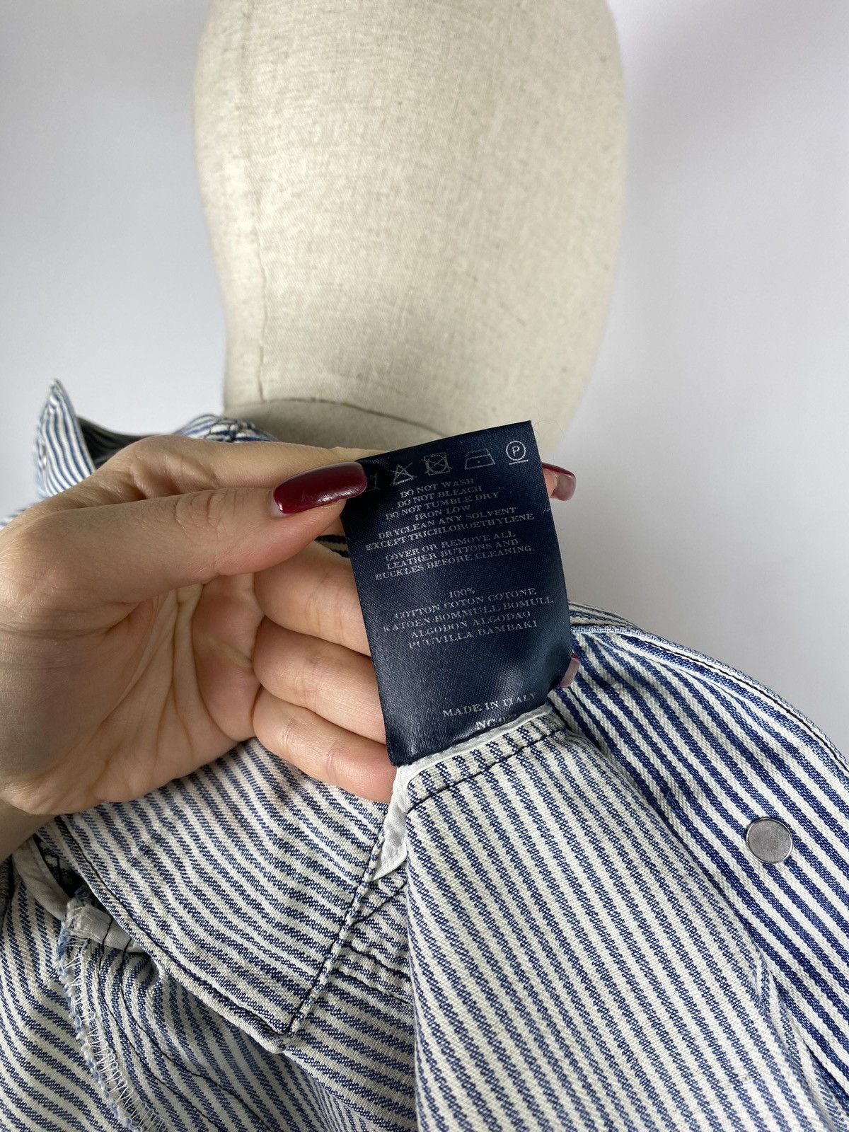 Burberry × Vintage Burberry London vintage women military style striped jacket Size XL / US 12-14 / IT 48-50 - 12 Thumbnail