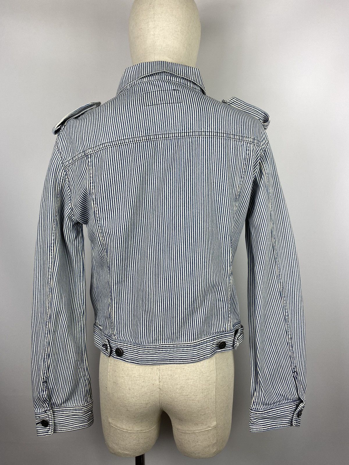 Burberry × Vintage Burberry London vintage women military style striped jacket Size XL / US 12-14 / IT 48-50 - 6 Thumbnail