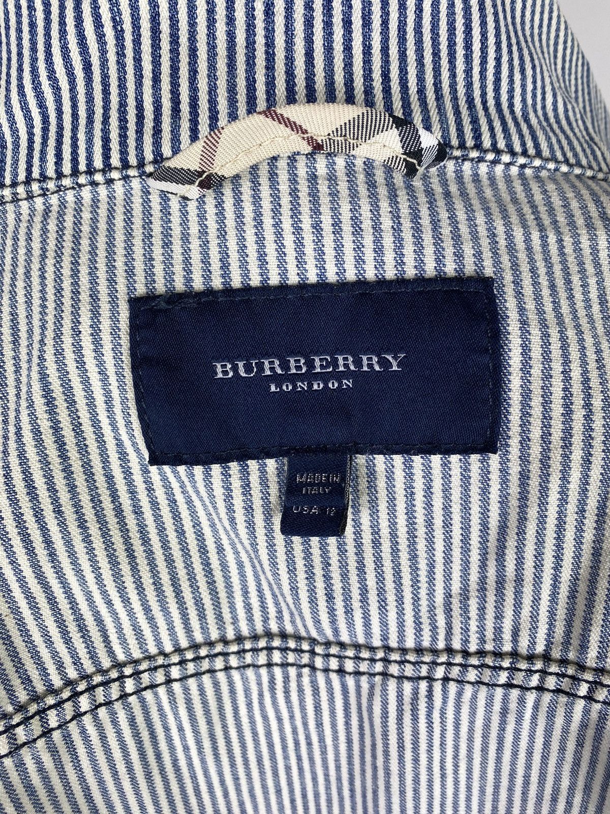 Burberry × Vintage Burberry London vintage women military style striped jacket Size XL / US 12-14 / IT 48-50 - 11 Thumbnail