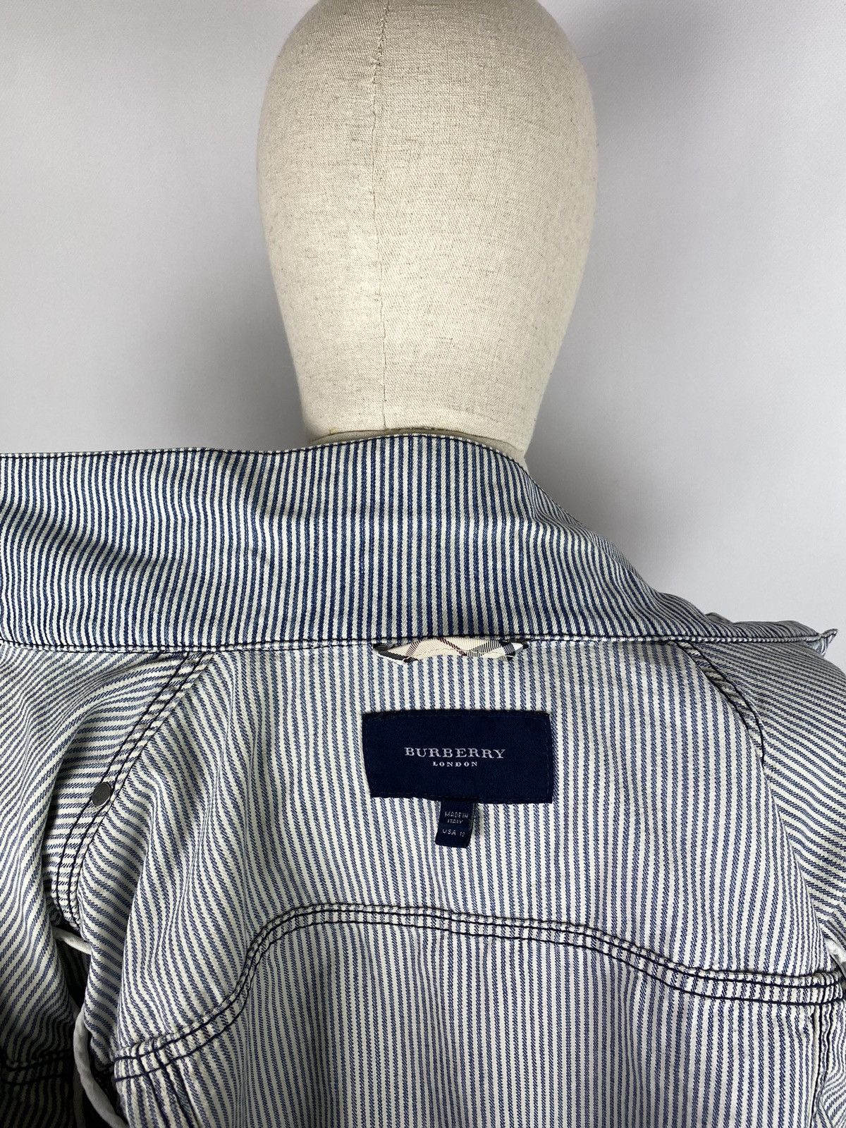 Burberry × Vintage Burberry London vintage women military style striped jacket Size XL / US 12-14 / IT 48-50 - 17 Thumbnail