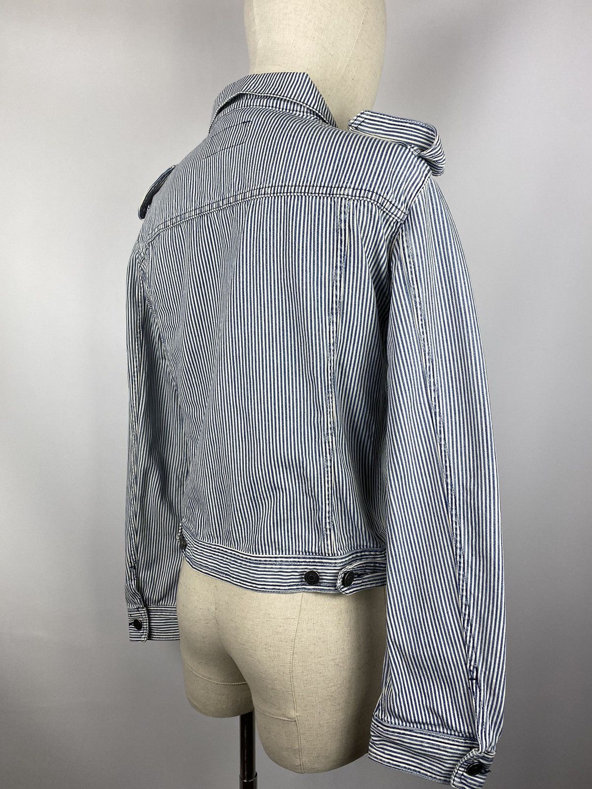 Burberry × Vintage Burberry London vintage women military style striped jacket Size XL / US 12-14 / IT 48-50 - 9 Thumbnail