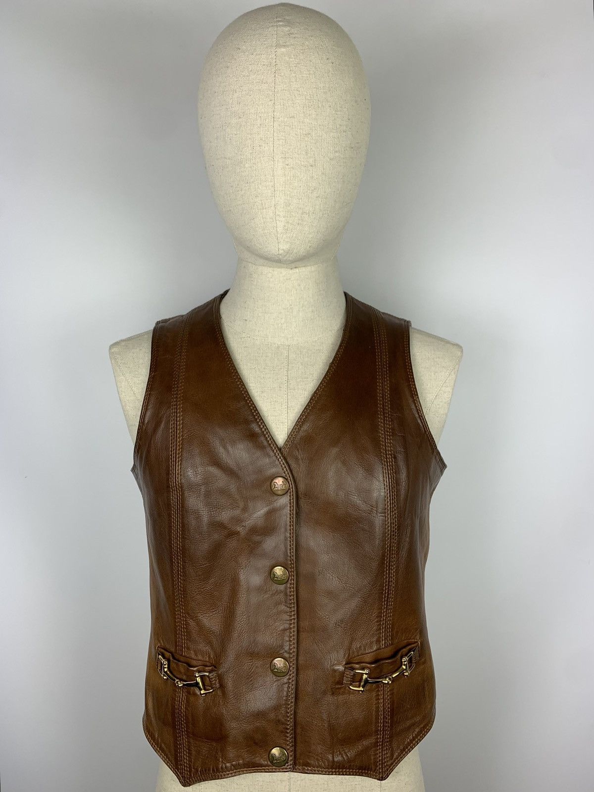 Celine Vest Dress Blue White Cotton