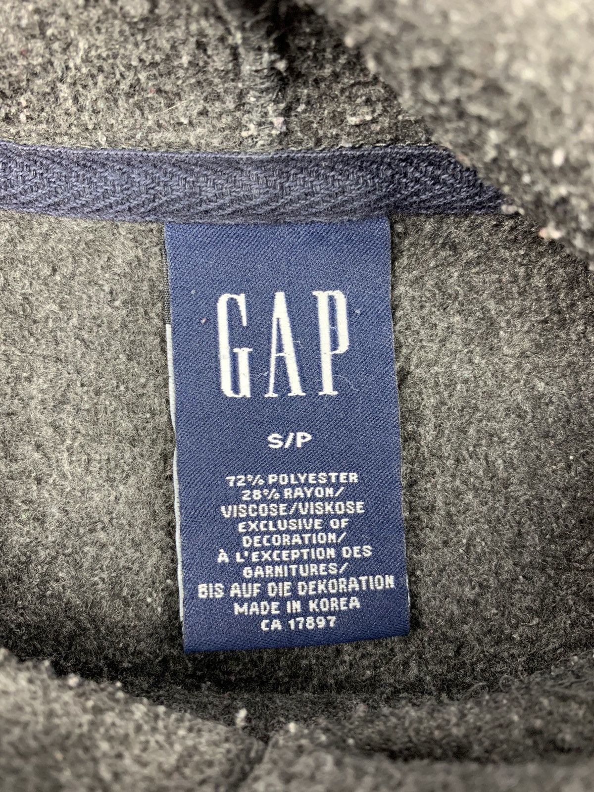 Gap × Vintage Vintage Gap Fleece Teddy Hoodie Big Logo Korea Hype Size US S / EU 44-46 / 1 - 6 Thumbnail