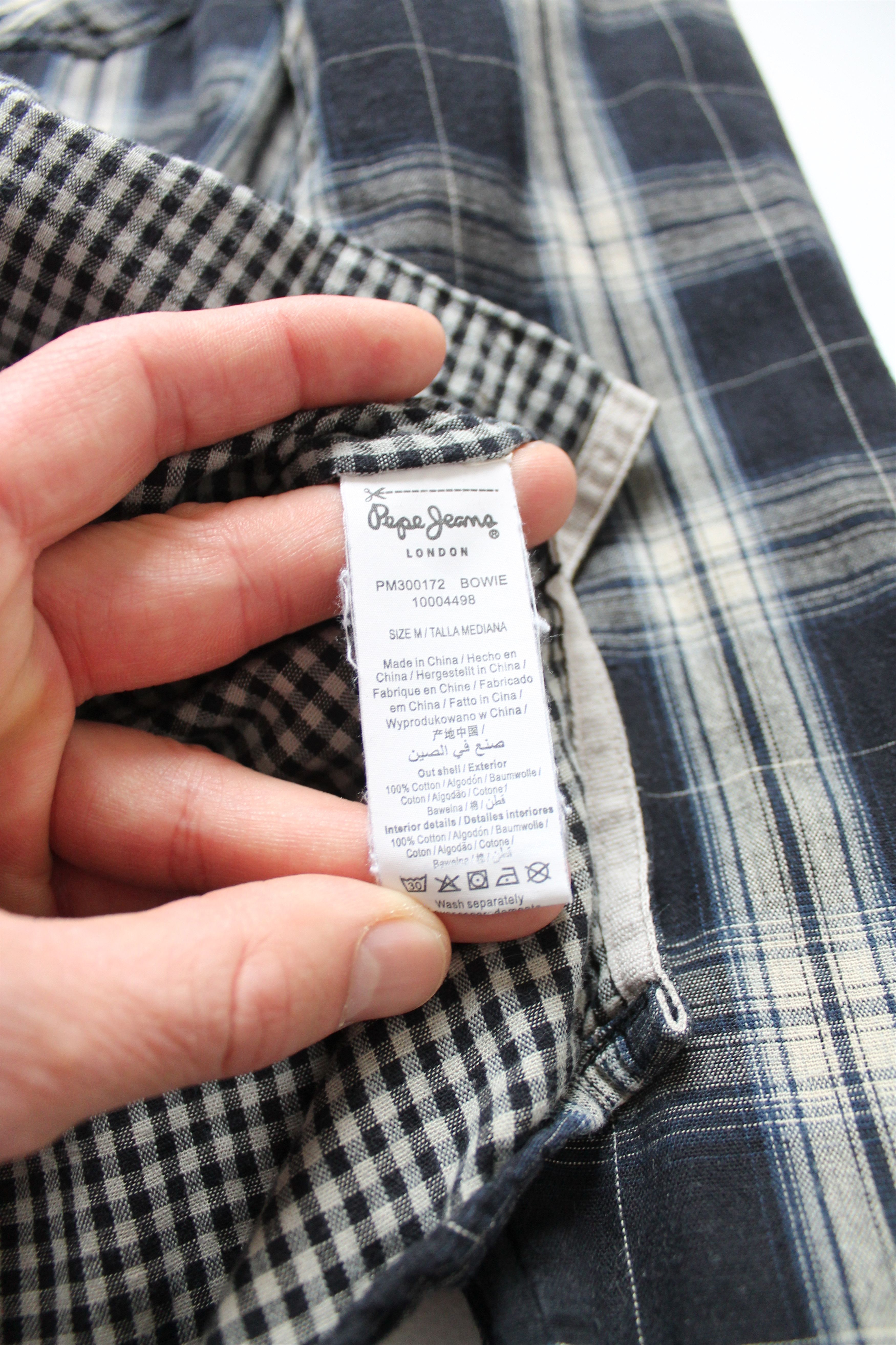 Pepe Jeans Pepe Jeans 2 Layer Cotton Shirt Checkered Shirt Size US M / EU 48-50 / 2 - 9 Thumbnail