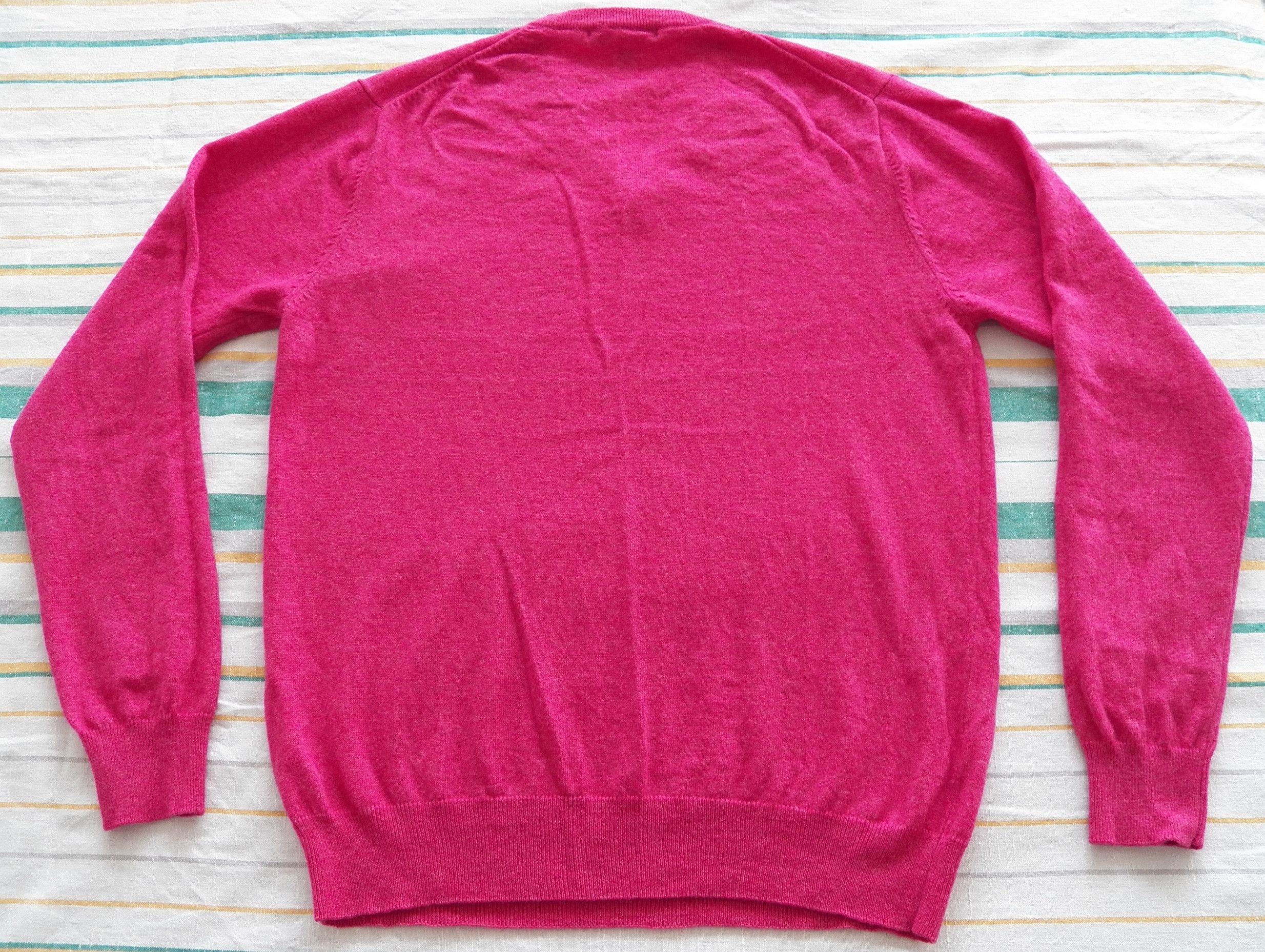 Gant GANT Lambswool V Neck pink rose sweater jumper wool pullover Size US L / EU 52-54 / 3 - 5 Thumbnail