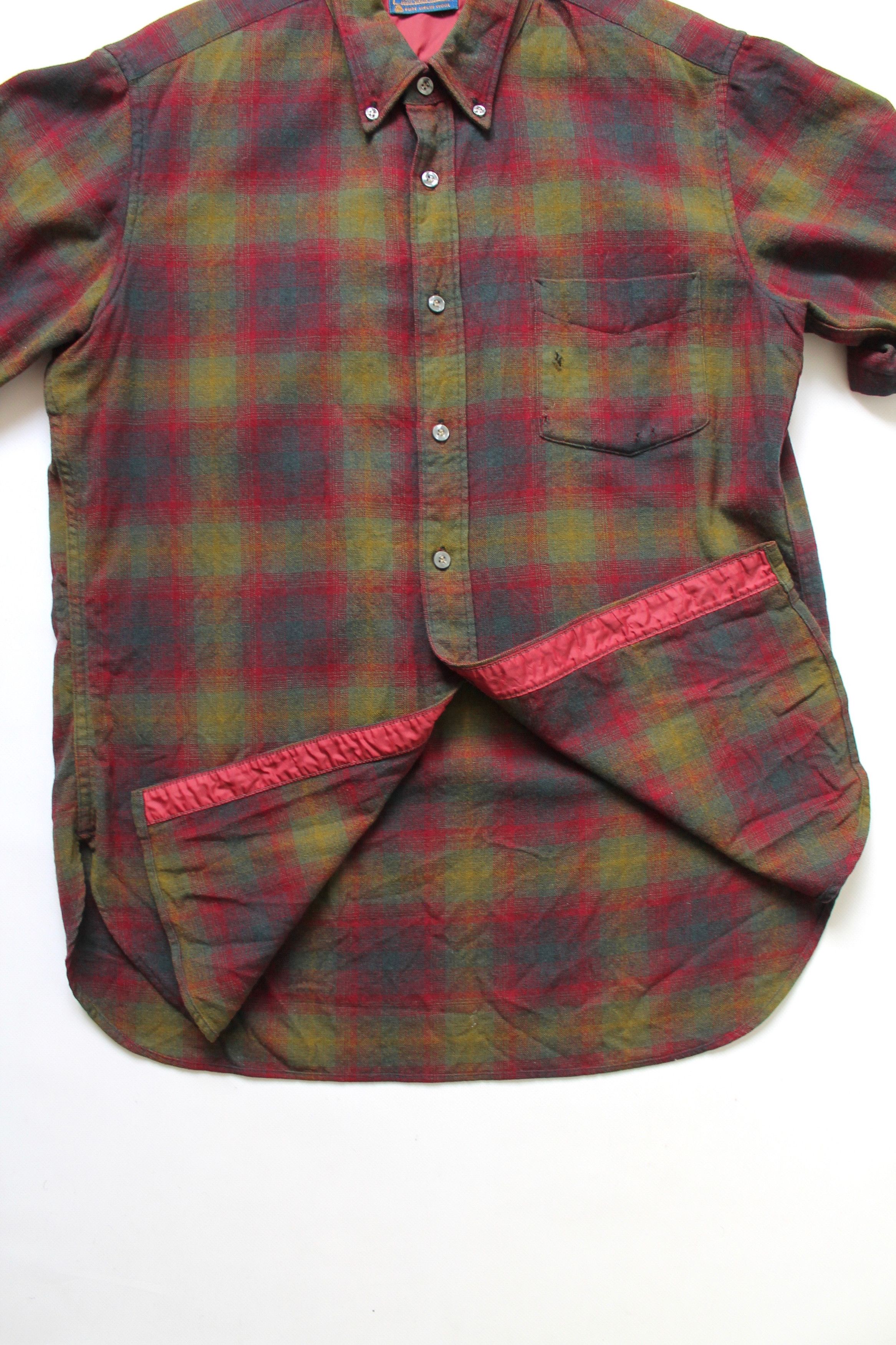 Pendleton VINTAGE Pendleton Virgin Wool 100% Shirt Short sleeve Plaid Size US L / EU 52-54 / 3 - 6 Thumbnail
