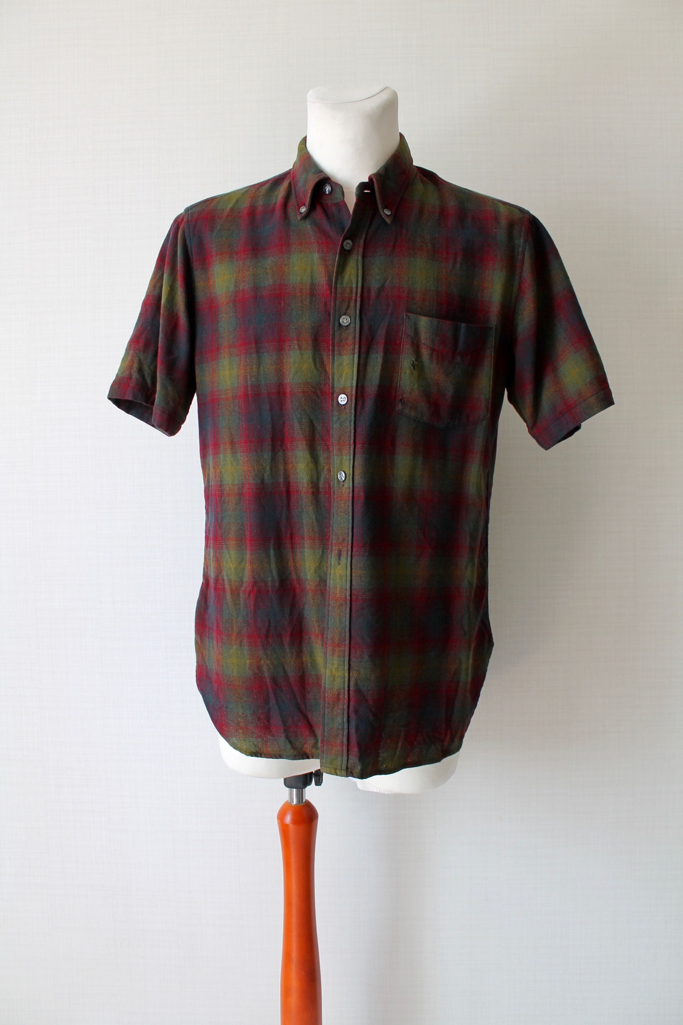 Pendleton VINTAGE Pendleton Virgin Wool 100% Shirt Short sleeve Plaid Size US L / EU 52-54 / 3 - 2 Thumbnail