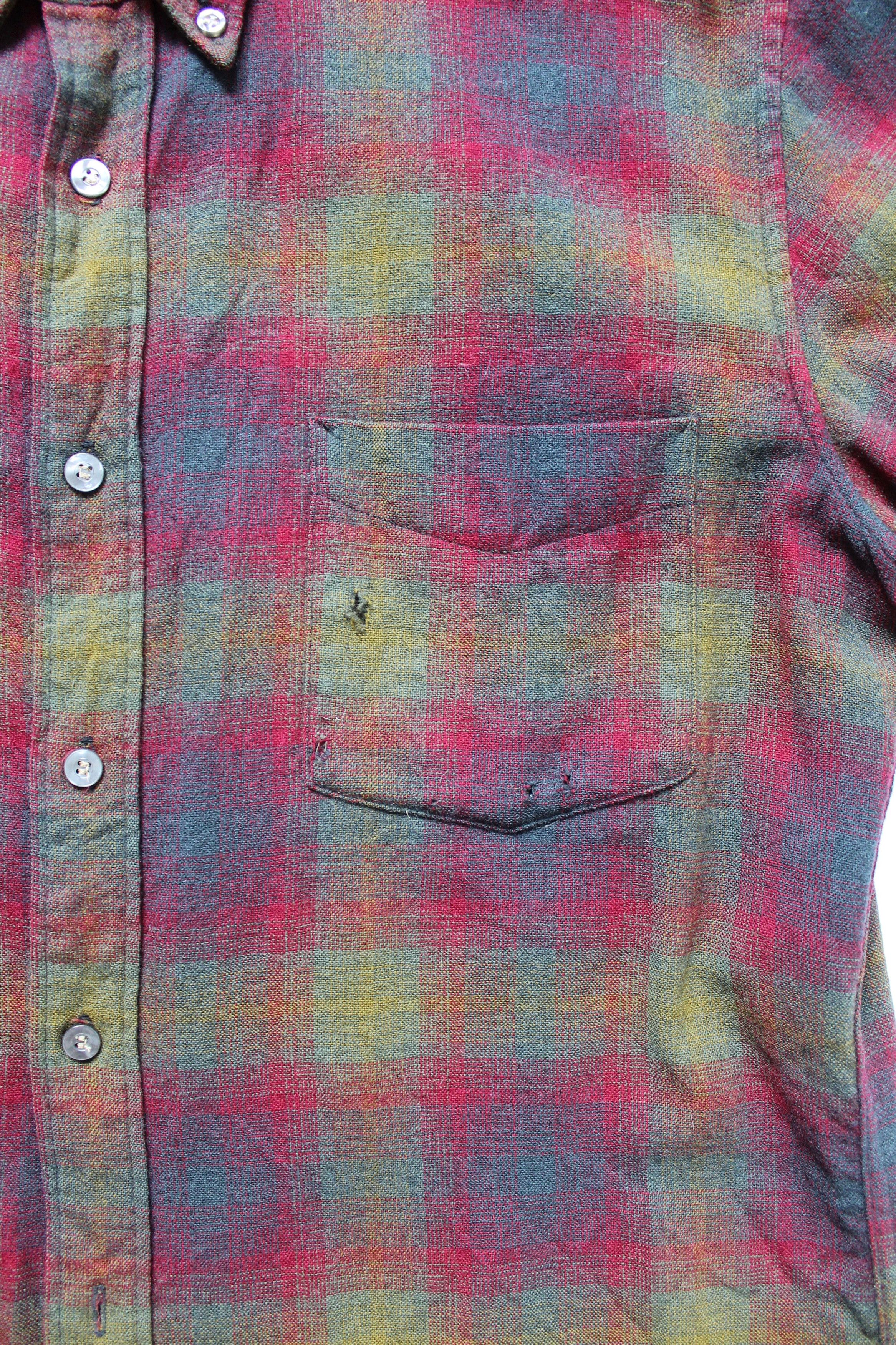 Pendleton VINTAGE Pendleton Virgin Wool 100% Shirt Short sleeve Plaid Size US L / EU 52-54 / 3 - 3 Thumbnail