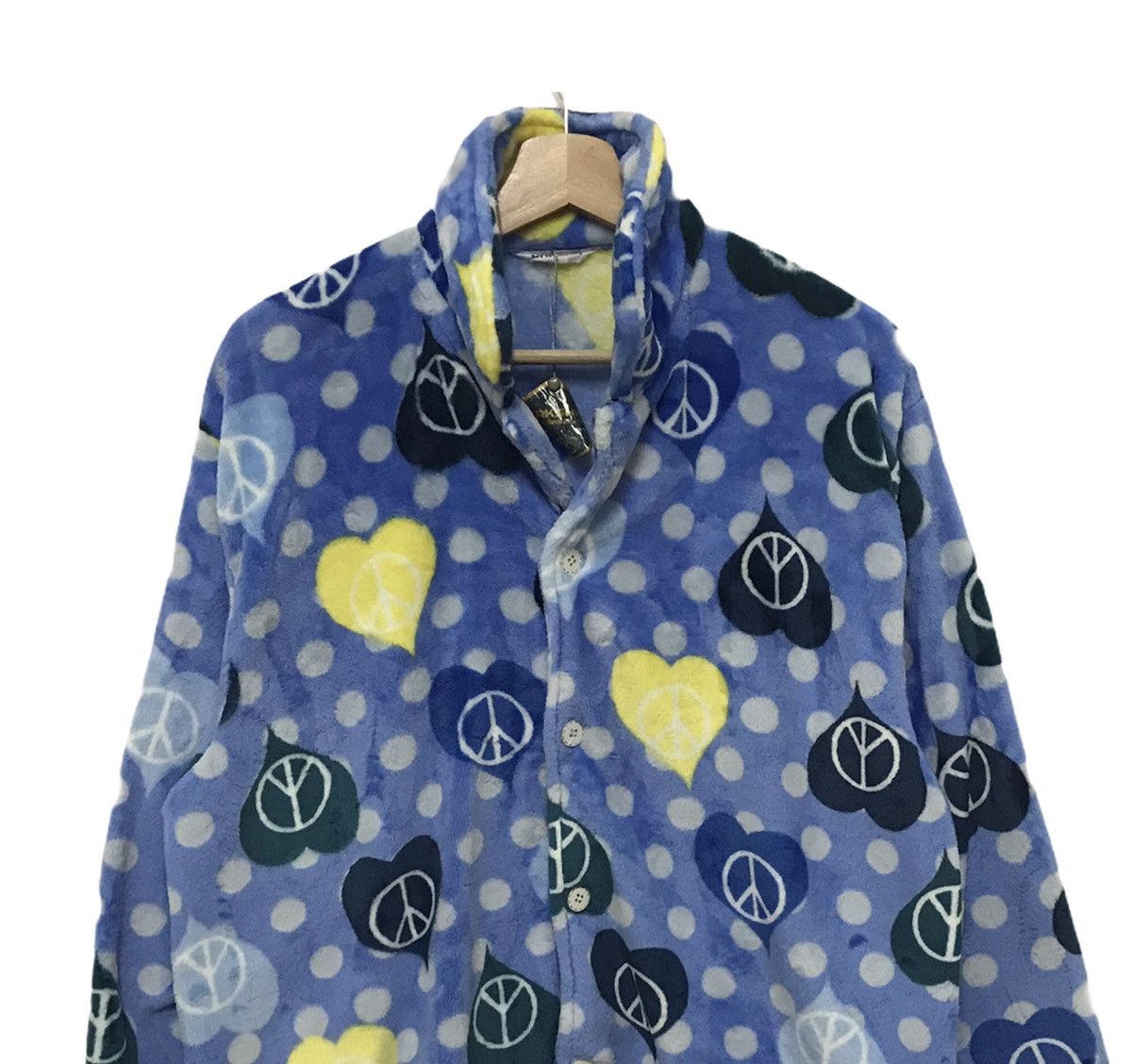 Japanese Brand Darksha Fleece Shirt Button Up Multicolor Size US XL / EU 56 / 4 - 2 Thumbnail