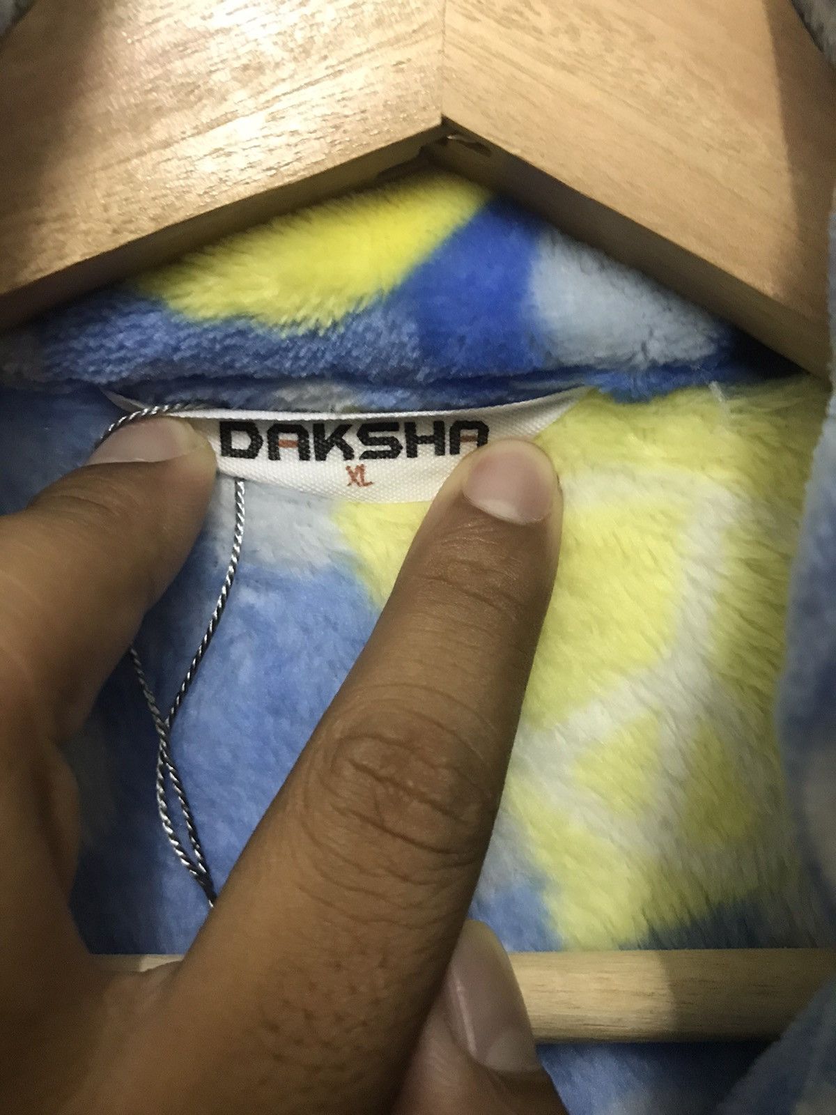 Japanese Brand Darksha Fleece Shirt Button Up Multicolor Size US XL / EU 56 / 4 - 6 Thumbnail