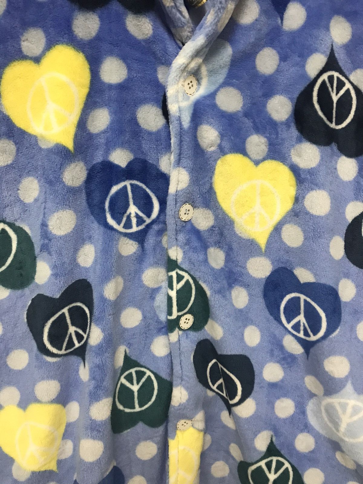 Japanese Brand Darksha Fleece Shirt Button Up Multicolor Size US XL / EU 56 / 4 - 3 Thumbnail