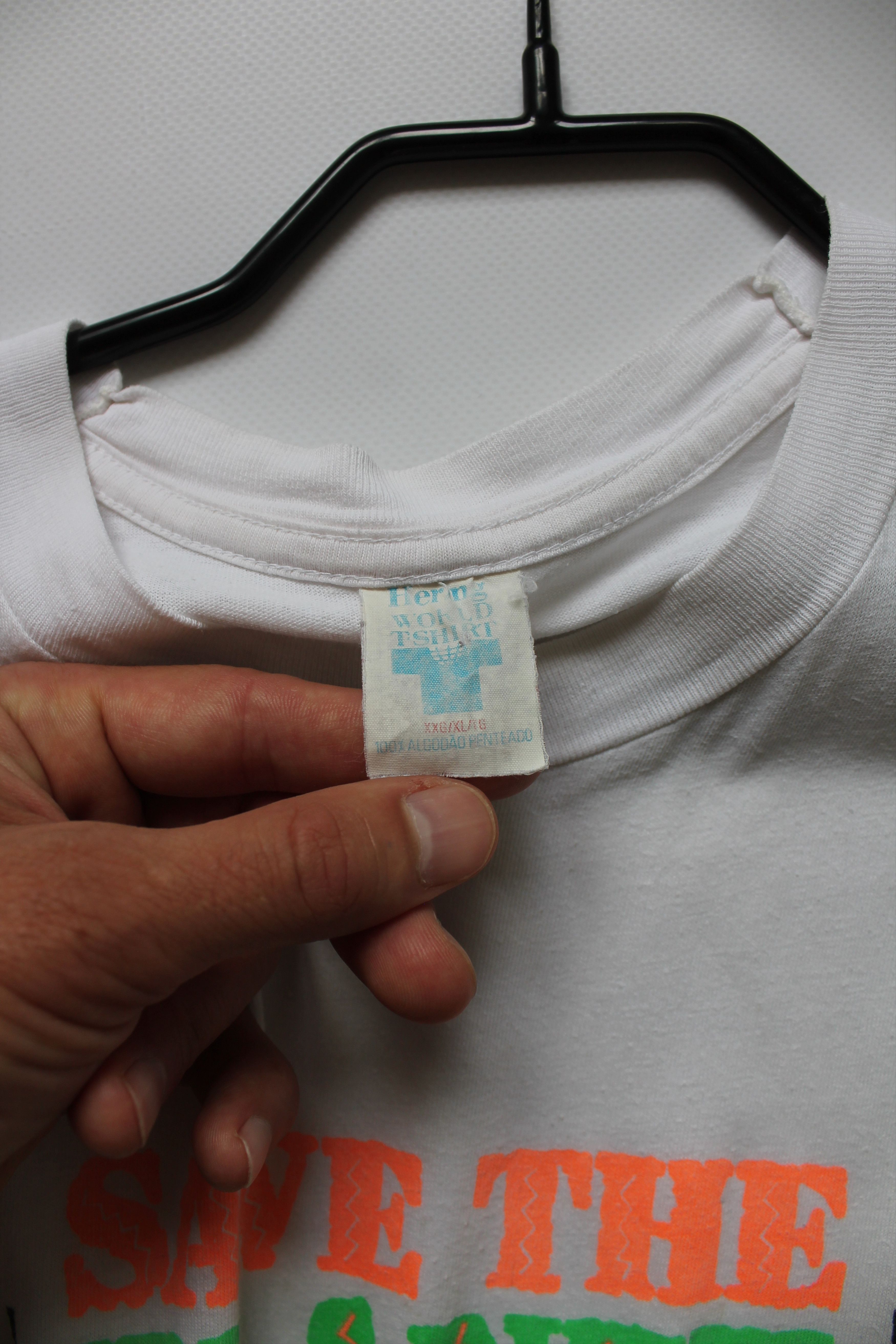 Vintage RARE Vintage t-shirt Save The Planet or Else T-shirt Size US XL / EU 56 / 4 - 5 Thumbnail
