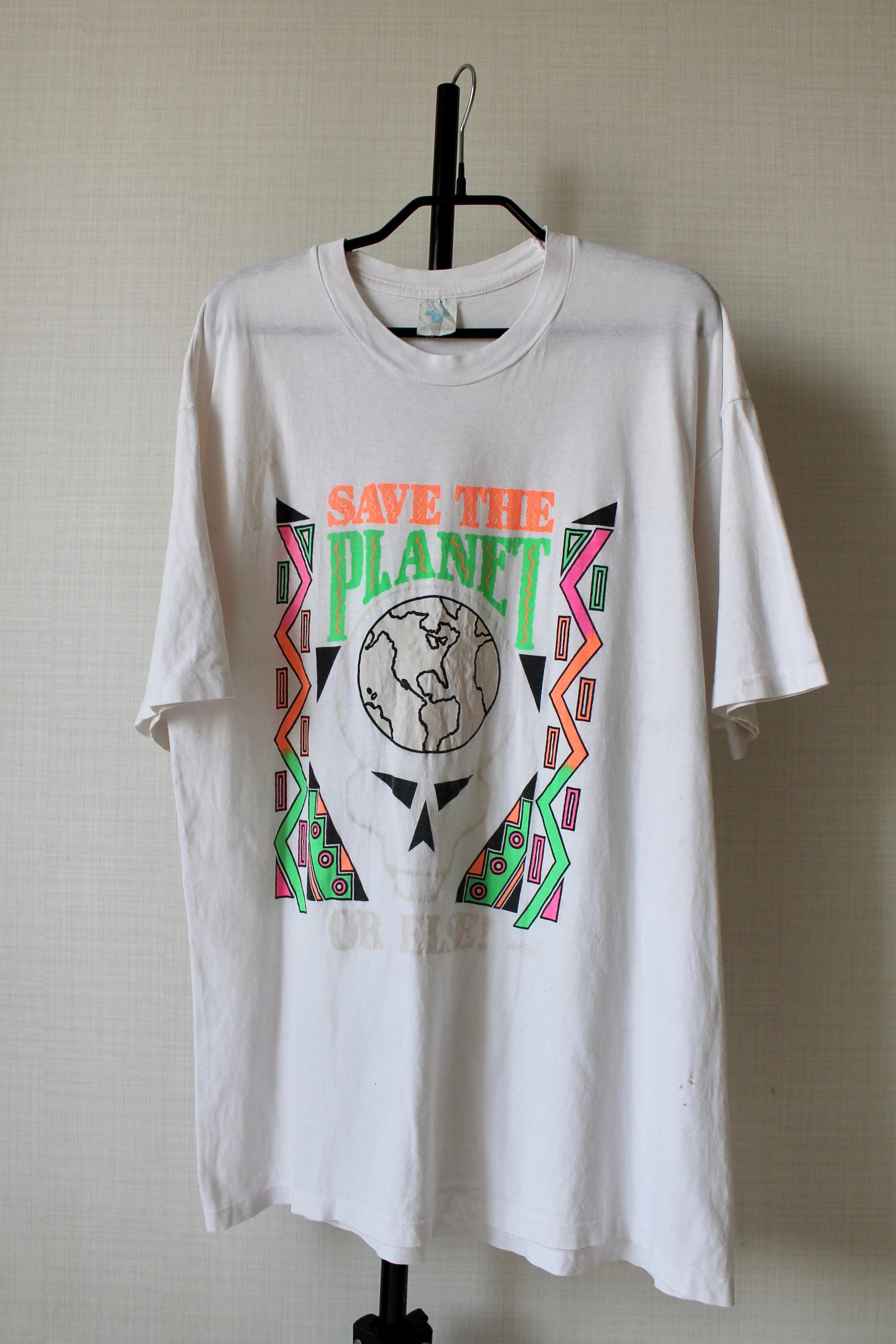 Vintage RARE Vintage t-shirt Save The Planet or Else T-shirt Size US XL / EU 56 / 4 - 7 Thumbnail