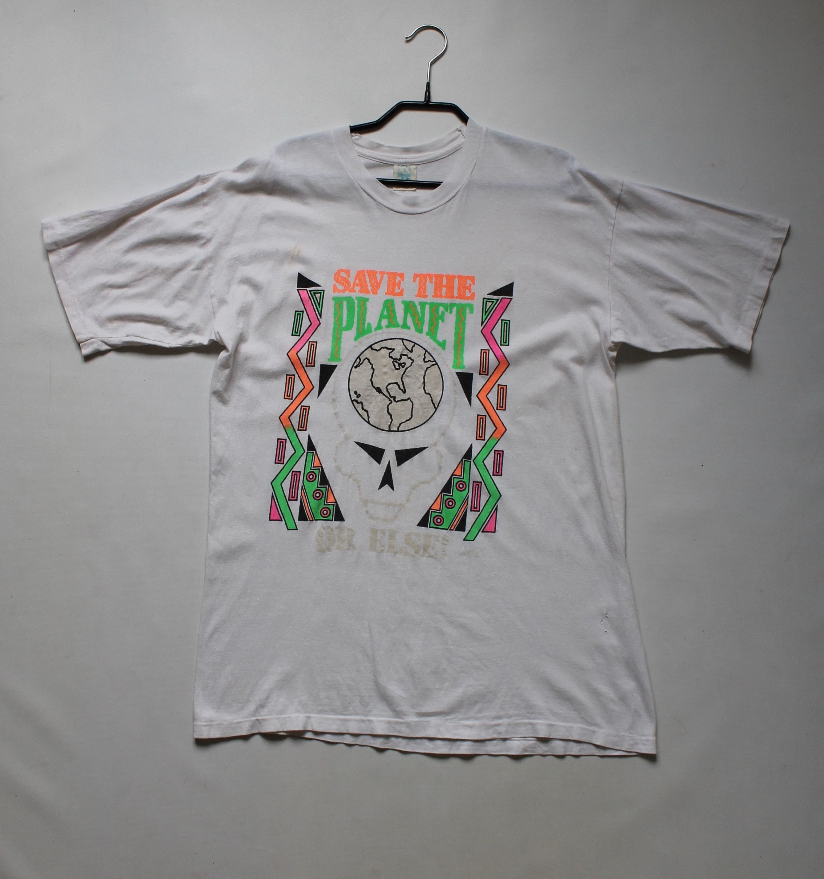 Vintage RARE Vintage t-shirt Save The Planet or Else T-shirt Size US XL / EU 56 / 4 - 1 Thumbnail