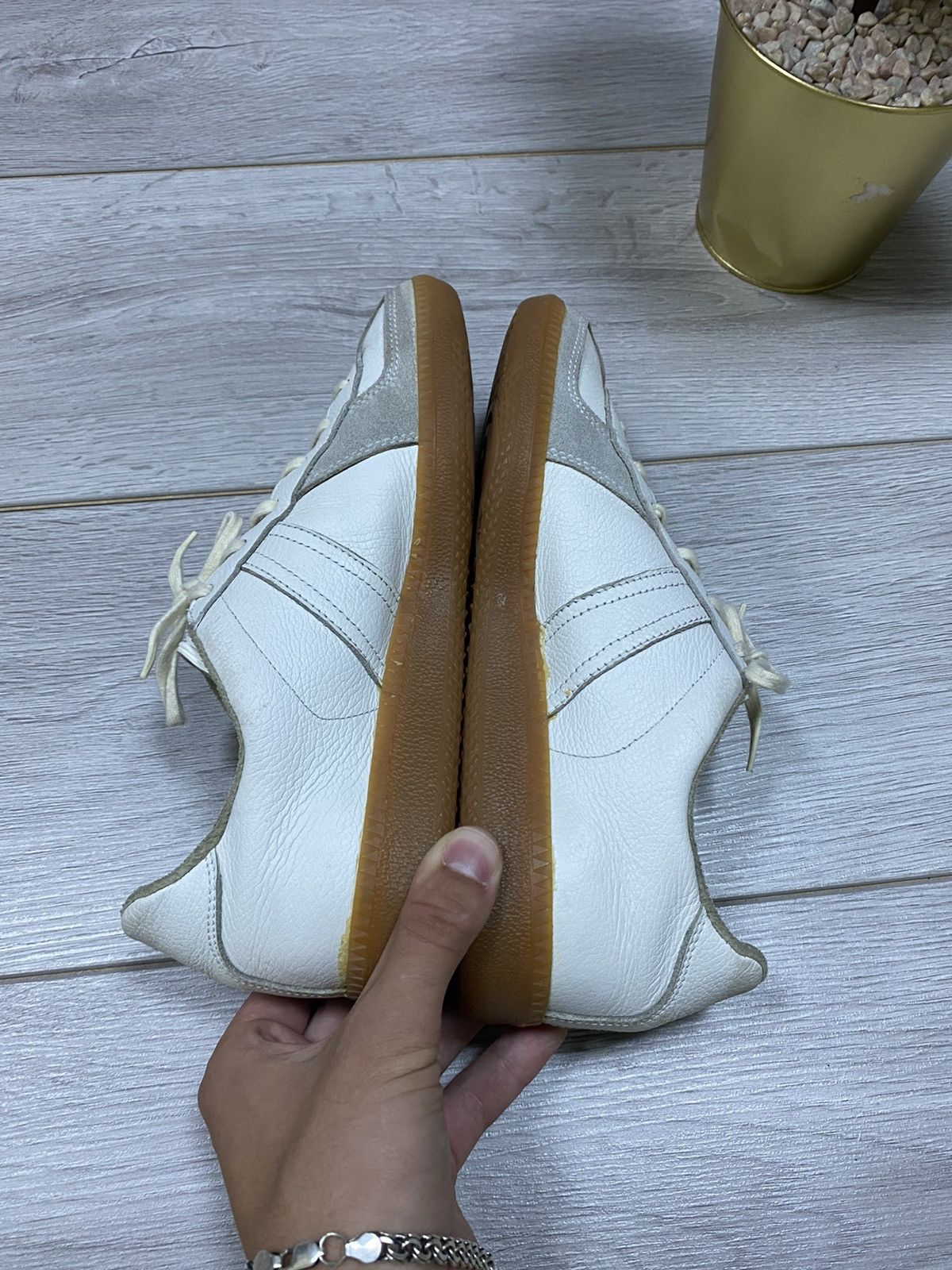 Vintage BW-sport 250 Maison Margiela vintage leather trainers Size US 6 / EU 39 - 3 Thumbnail