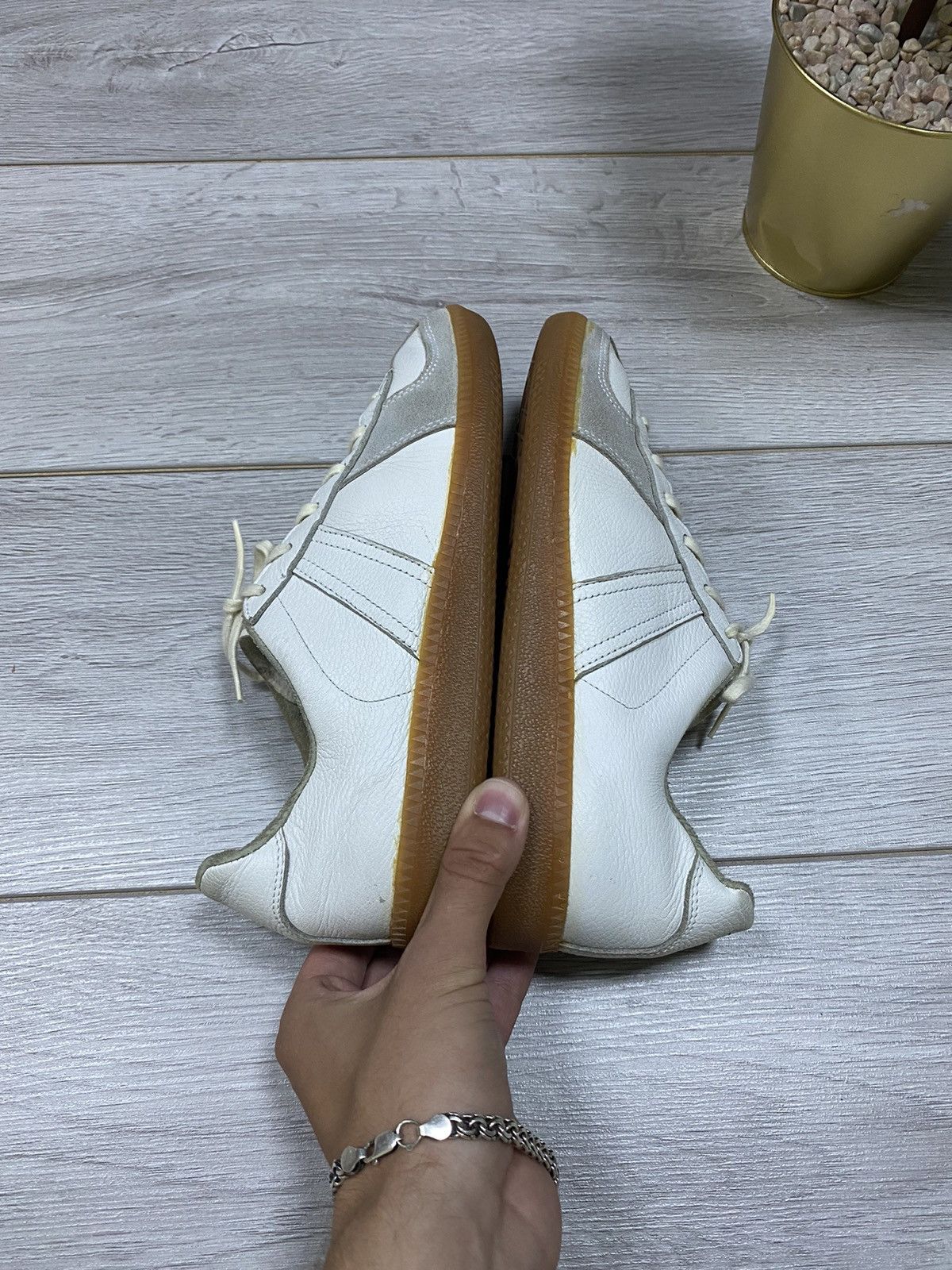 Vintage BW-sport 250 Maison Margiela vintage leather trainers Size US 6 / EU 39 - 2 Thumbnail