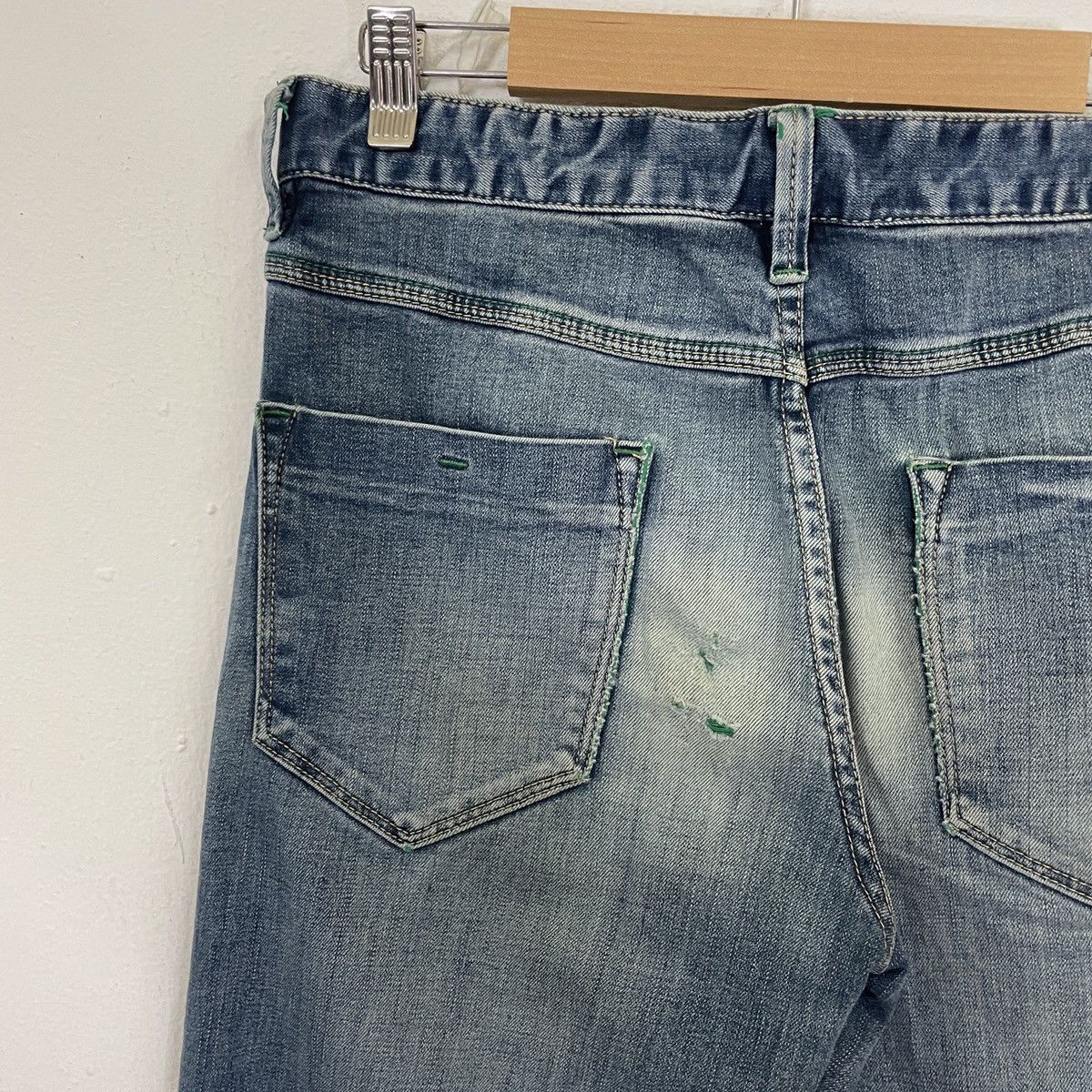 Vintage Vintage Jeanswest Green Denim Jeans Size US 30 / EU 46 - 8 Thumbnail