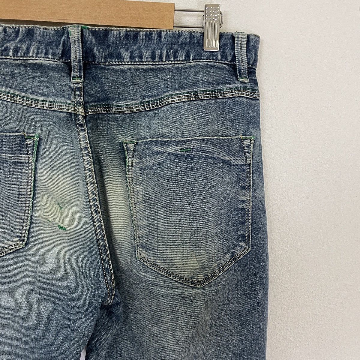 Vintage Vintage Jeanswest Green Denim Jeans Size US 30 / EU 46 - 7 Thumbnail