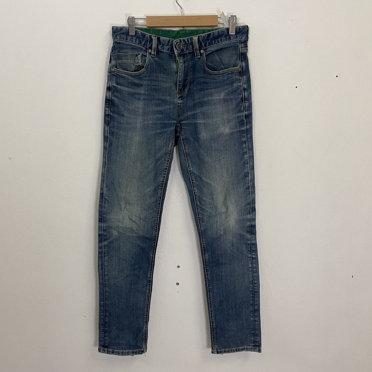 Vintage Vintage Jeanswest Green Denim Jeans Size US 30 / EU 46 - 1 Thumbnail