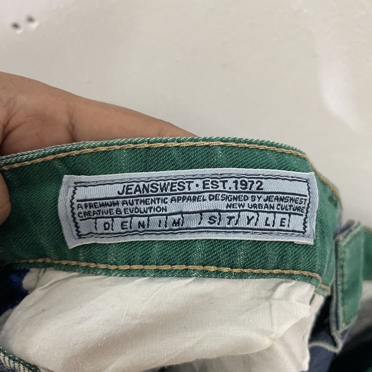Vintage Vintage Jeanswest Green Denim Jeans Size US 30 / EU 46 - 5 Thumbnail