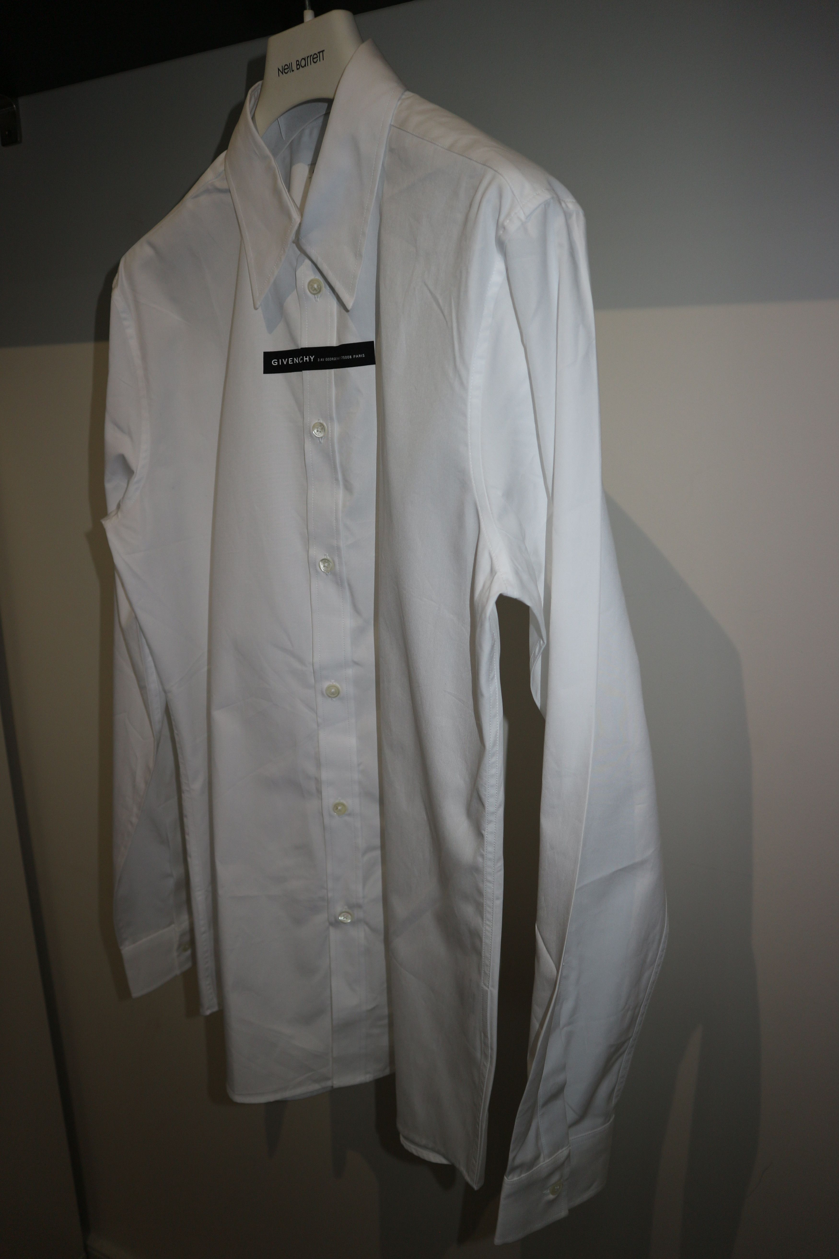 Givenchy white logo tape shirt Size US XXS / EU 40 - 2 Thumbnail