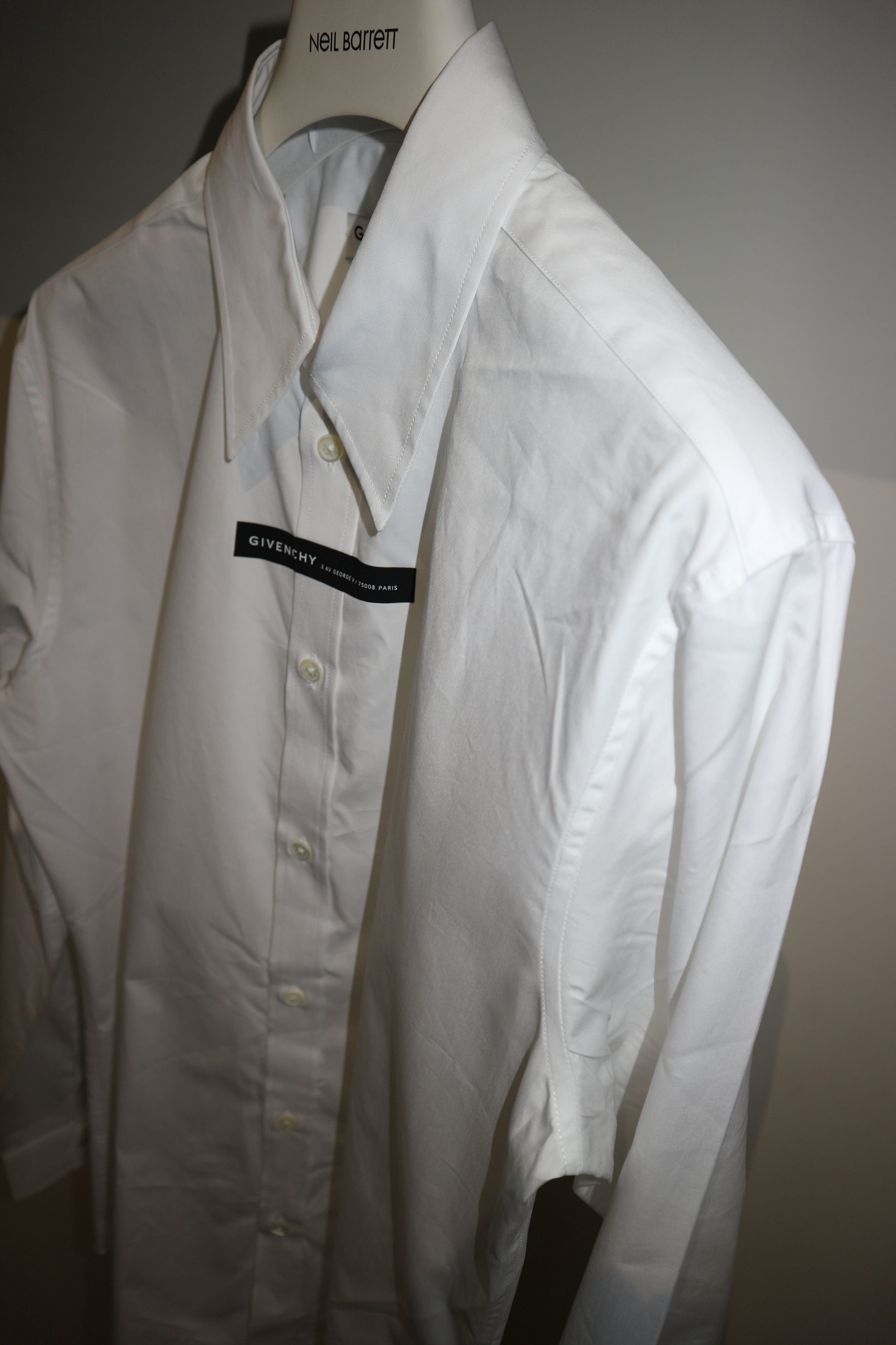 Givenchy white logo tape shirt Size US XXS / EU 40 - 5 Thumbnail