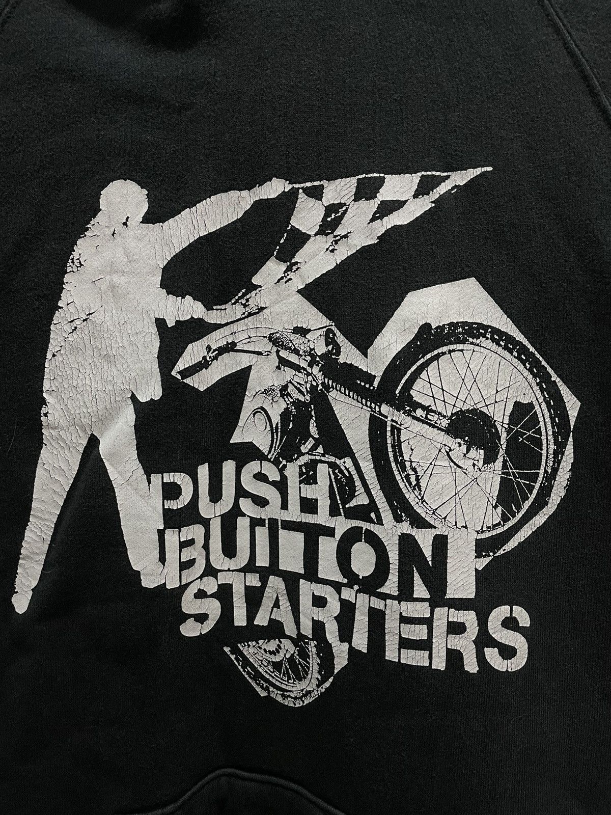 Japanese Brand × Sterling Silver × Vintage Vintage Push Button Starter Hoodie Size US L / EU 52-54 / 3 - 1 Thumbnail
