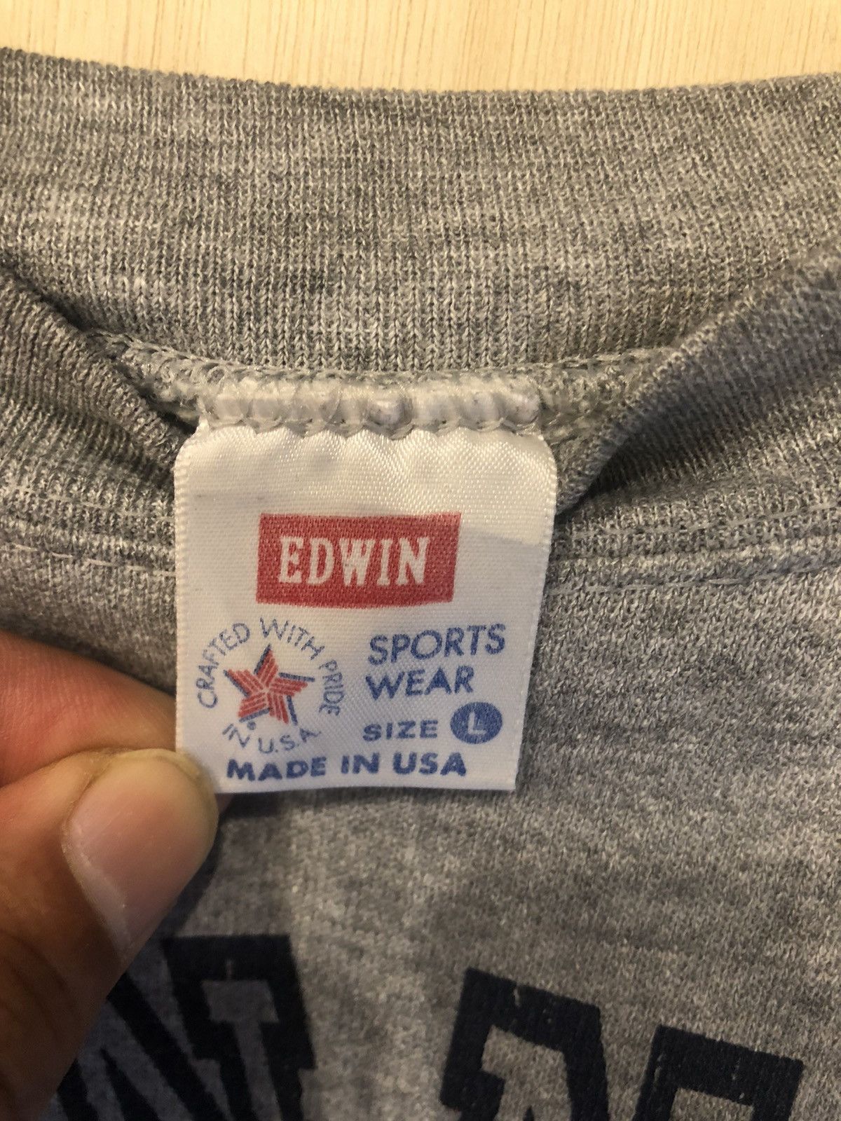 Edwin × Vintage EDWIN sweatshirt Size US L / EU 52-54 / 3 - 3 Thumbnail