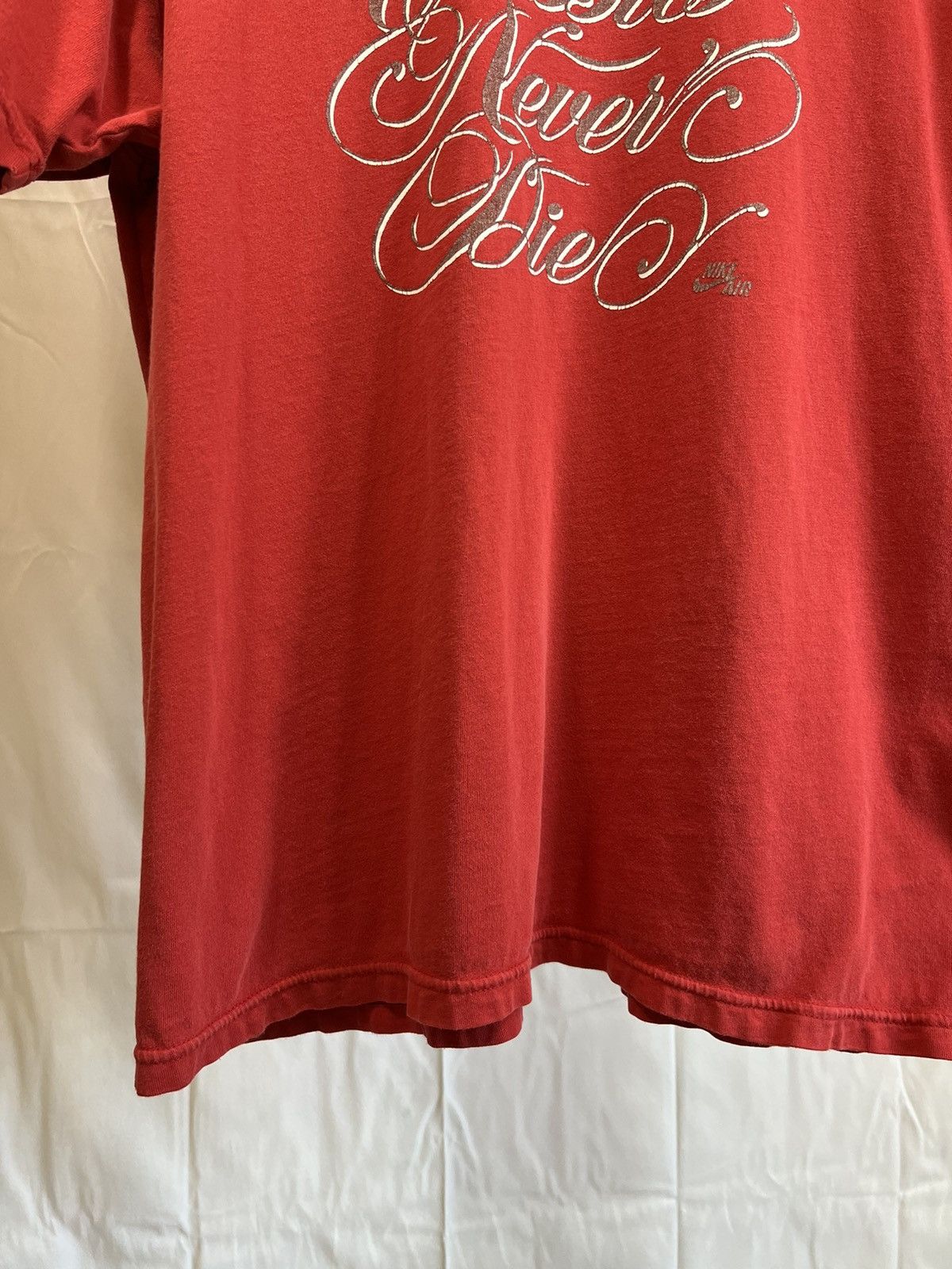 Nike Vintage Nike Distressed Faded Red Y2K Tee Size US XL / EU 56 / 4 - 8 Thumbnail
