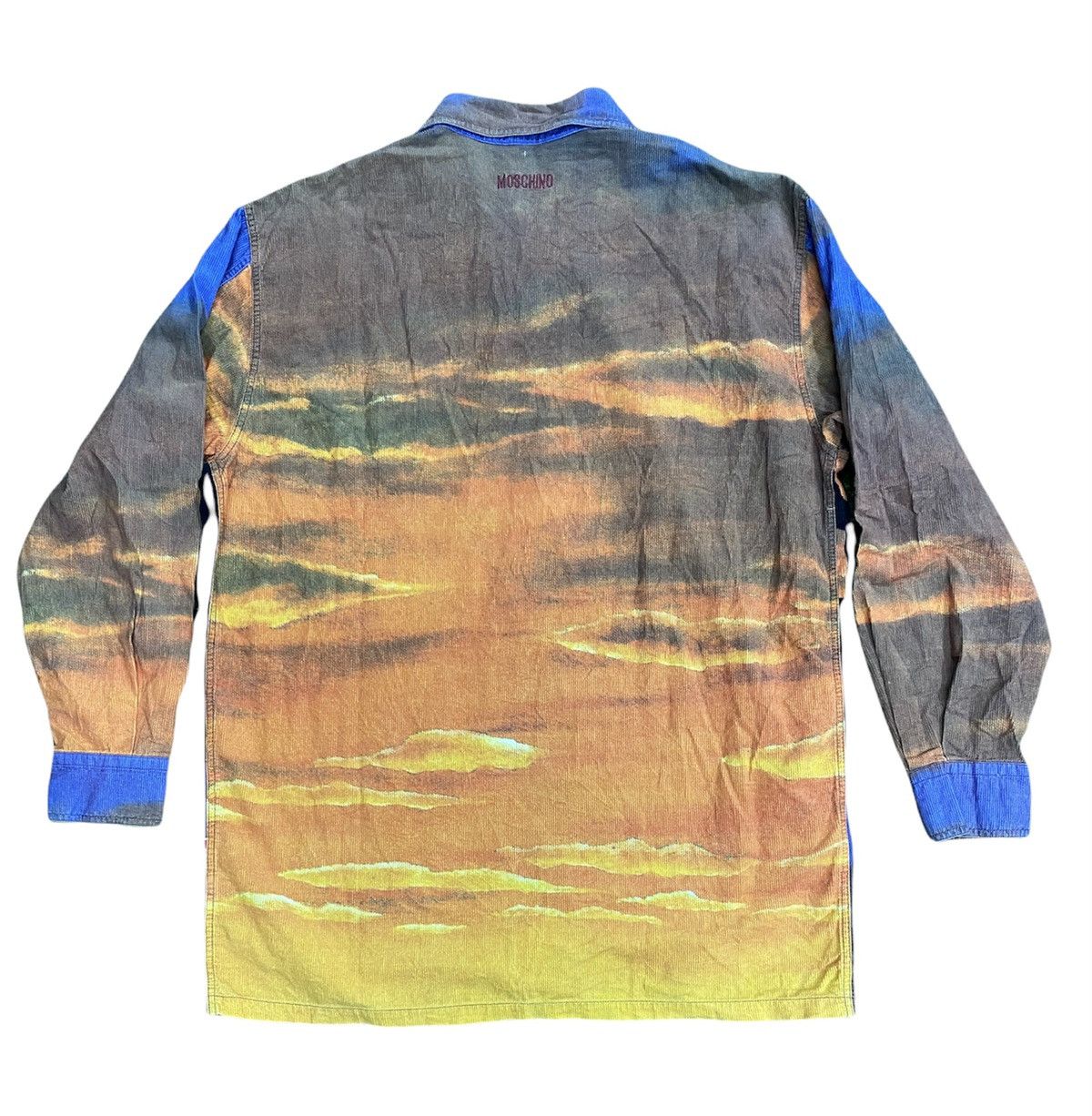 Moschino Vintage 90’s Moschino Nature Cowboy Motif Curdoroy Shirt Size US L / EU 52-54 / 3 - 2 Thumbnail