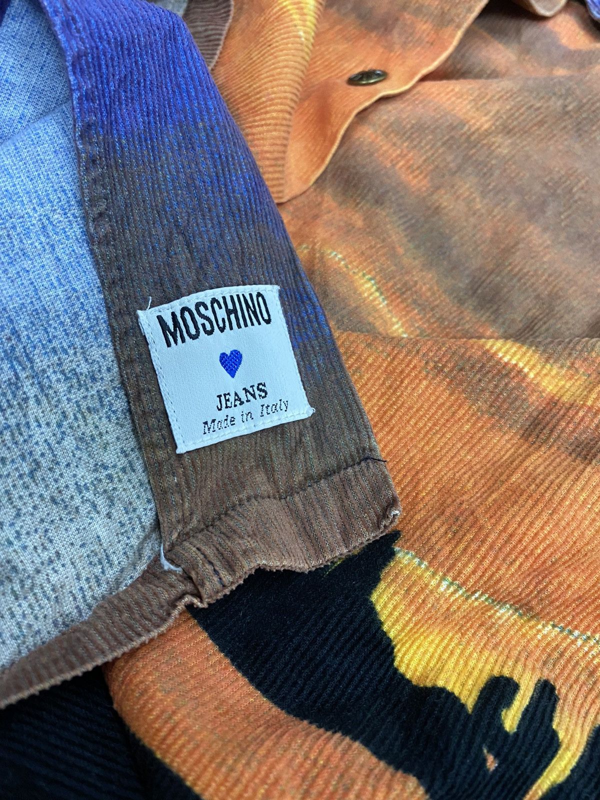 Moschino Vintage 90’s Moschino Nature Cowboy Motif Curdoroy Shirt Size US L / EU 52-54 / 3 - 10 Thumbnail