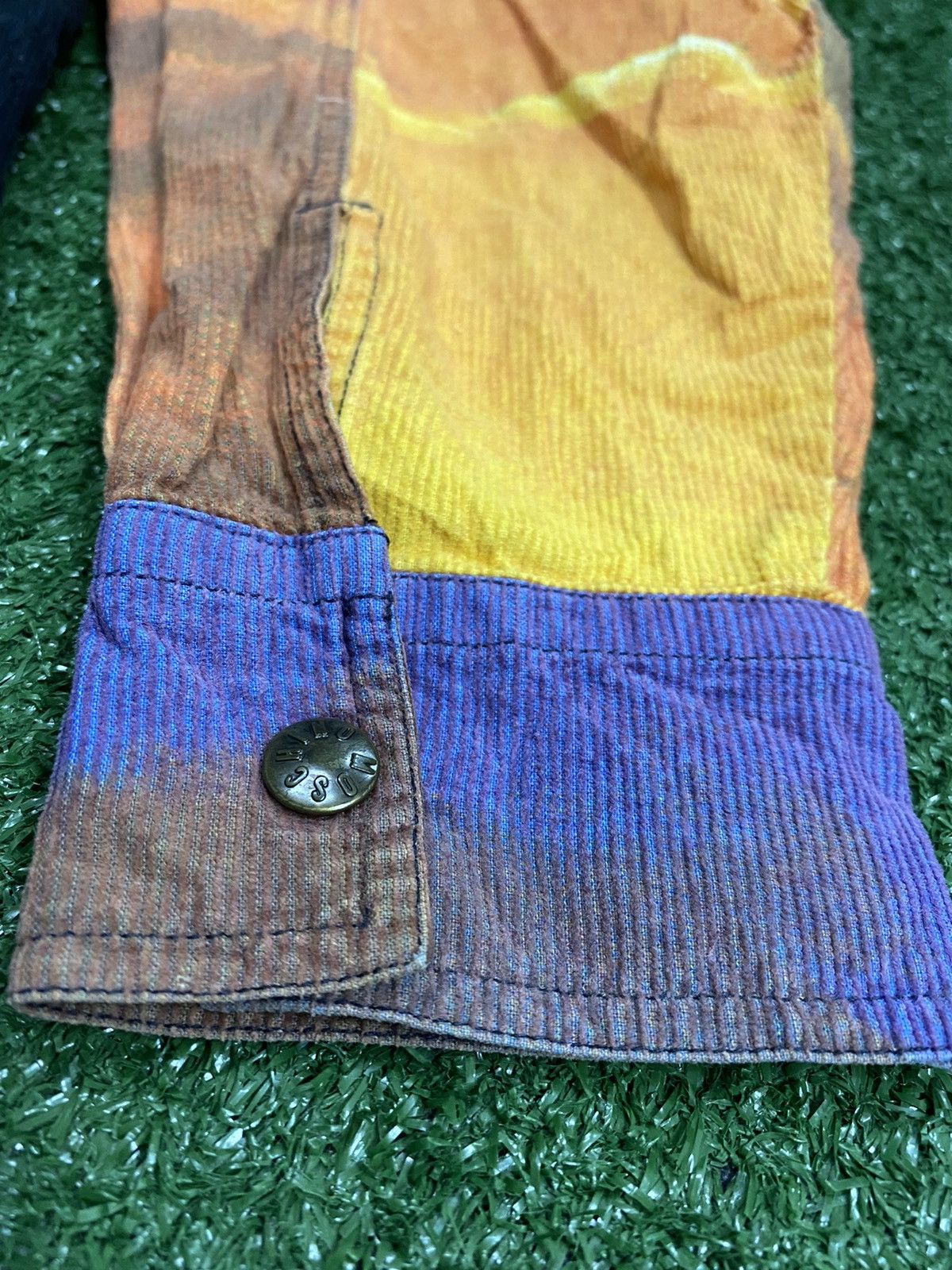 Moschino Vintage 90’s Moschino Nature Cowboy Motif Curdoroy Shirt Size US L / EU 52-54 / 3 - 8 Thumbnail