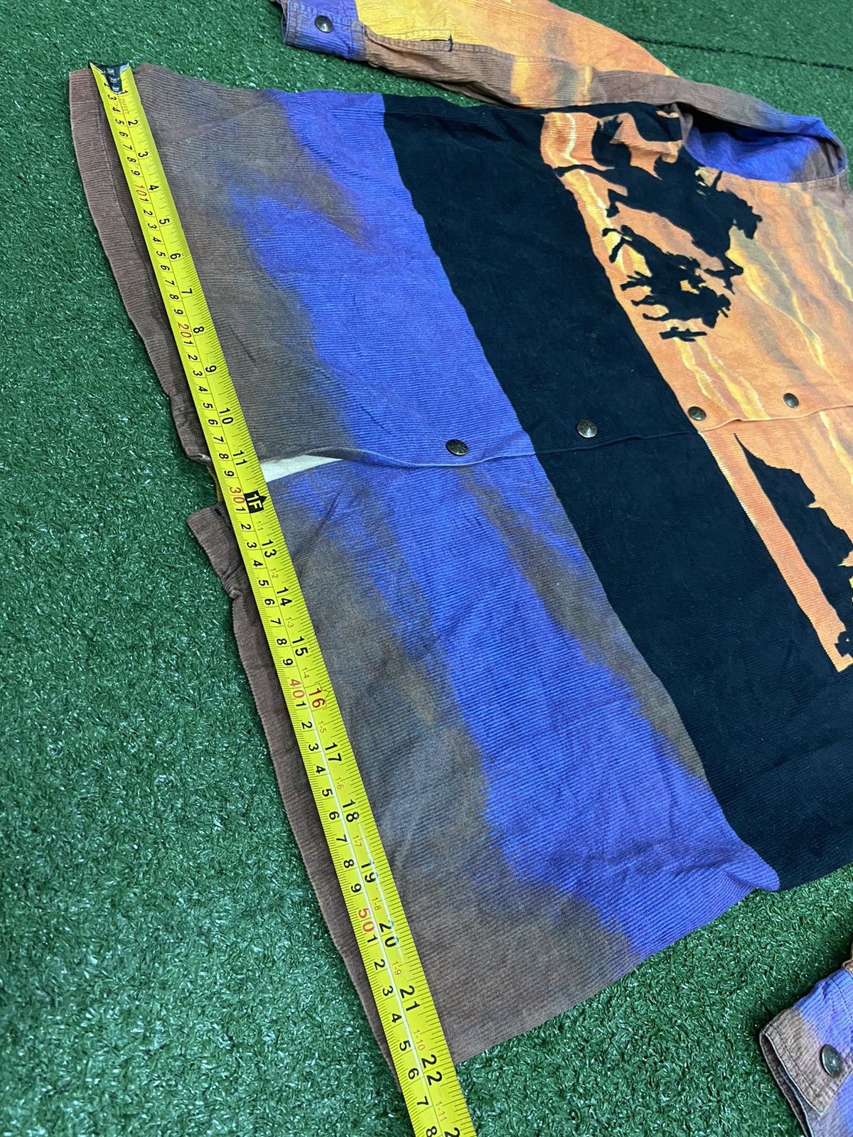 Moschino Vintage 90’s Moschino Nature Cowboy Motif Curdoroy Shirt Size US L / EU 52-54 / 3 - 12 Thumbnail