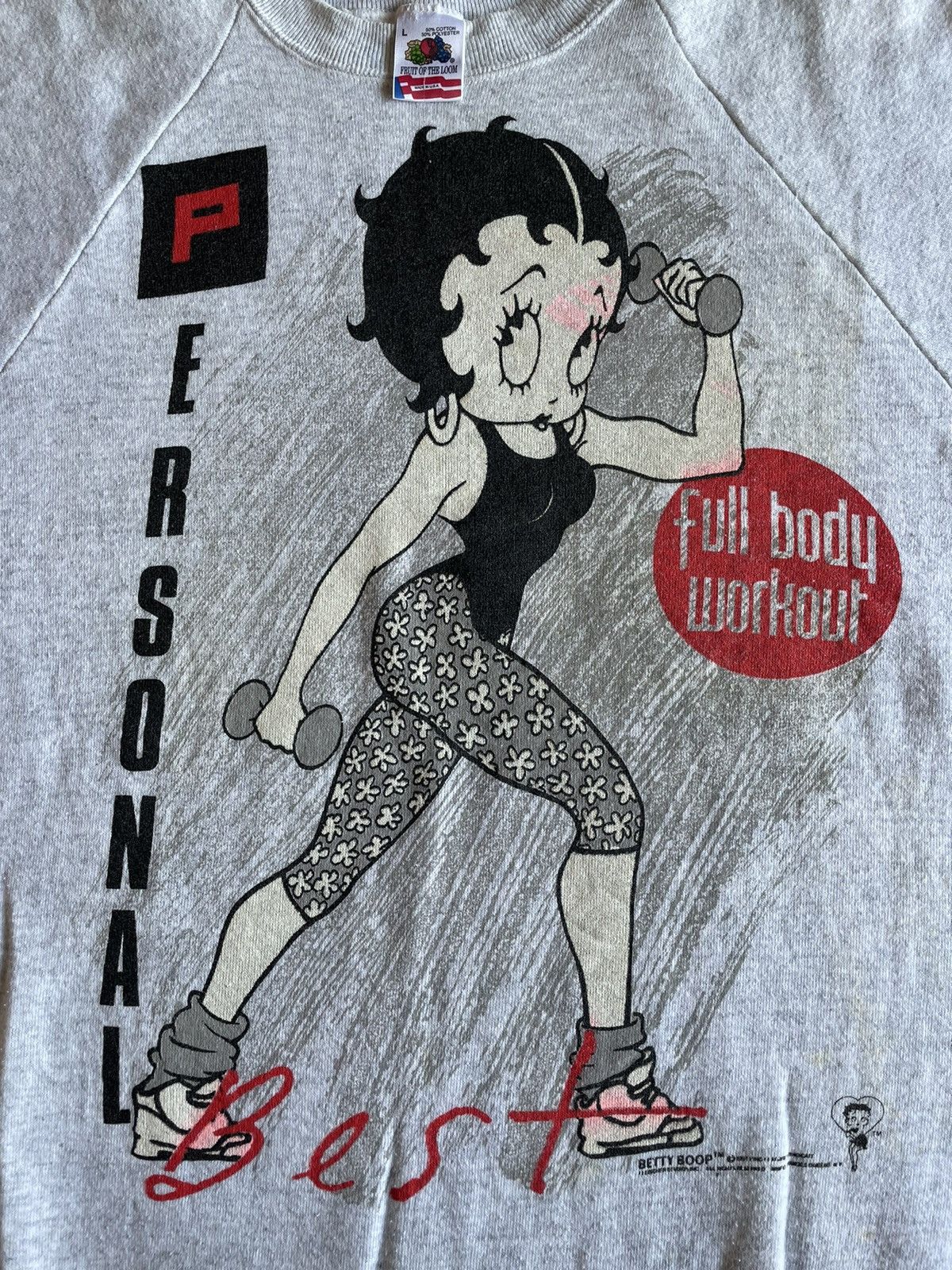 Fruit Of The Loom × Vintage Vintage BETTY BOOP Size US L / EU 52-54 / 3 - 3 Thumbnail